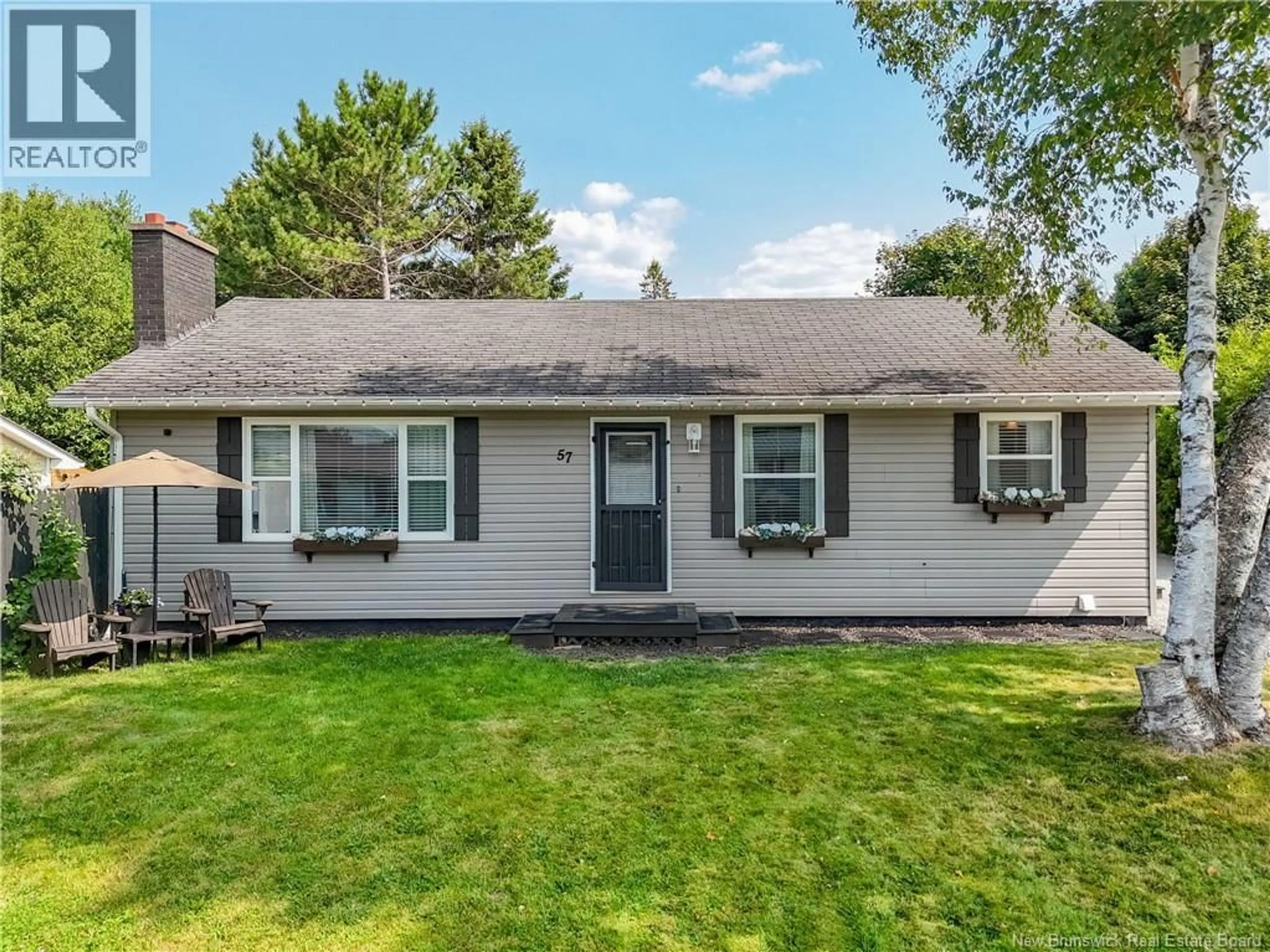 Home with vinyl exterior material, street for 57 SNOWBALL CRESCENT, Nackawic New Brunswick E6G1C8