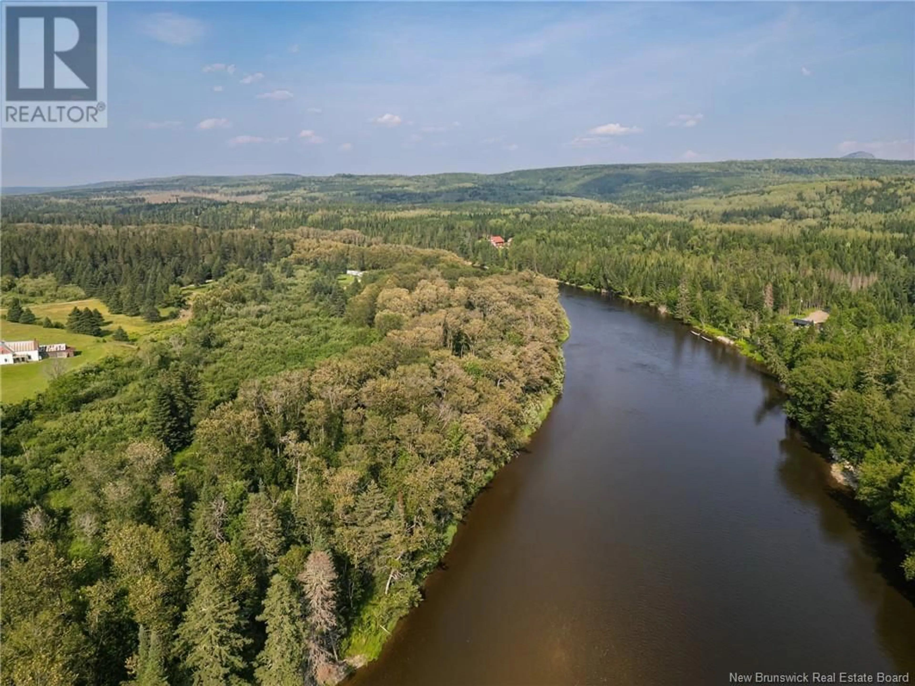 A pic from outside/outdoor area/front of a property/back of a property/a pic from drone, water/lake/river/ocean view for 153 RILEY BROOK NORTH, Riley Brook New Brunswick E7G2P2