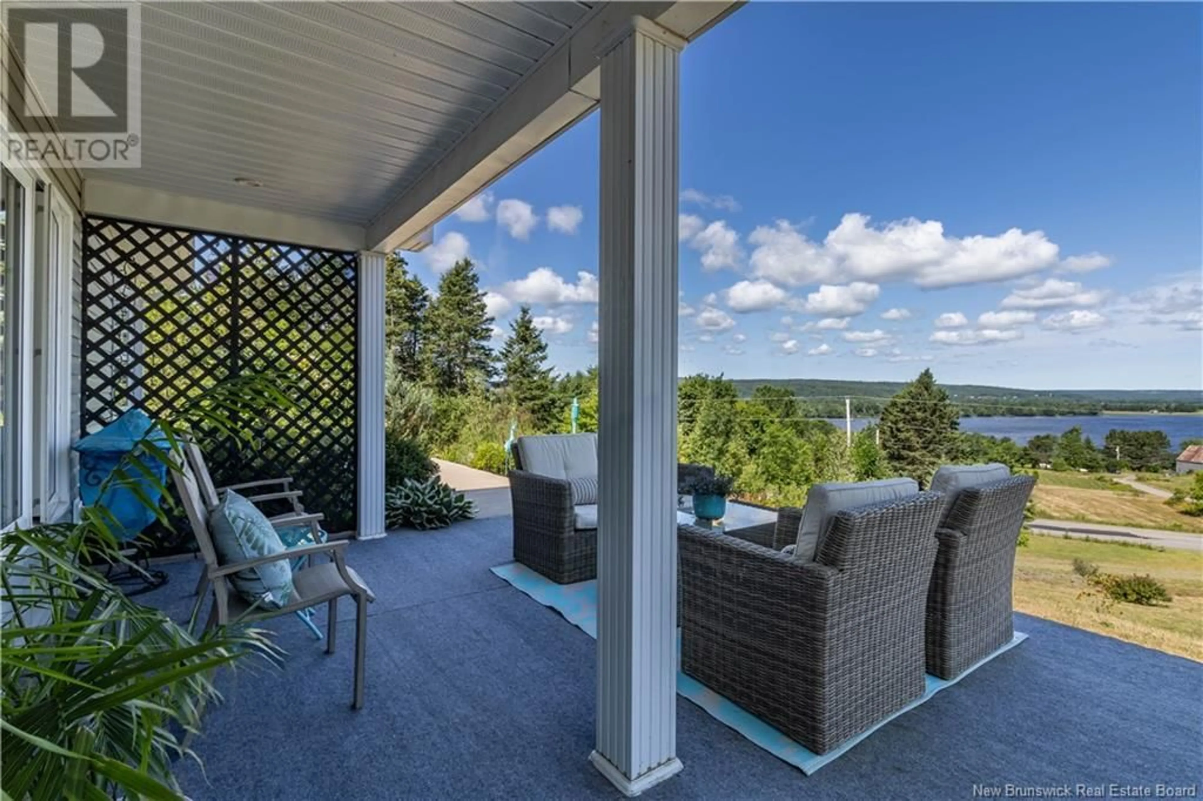 Patio, water/lake/river/ocean view for 1330 ROUTE 705, Wickham New Brunswick E5T3W1