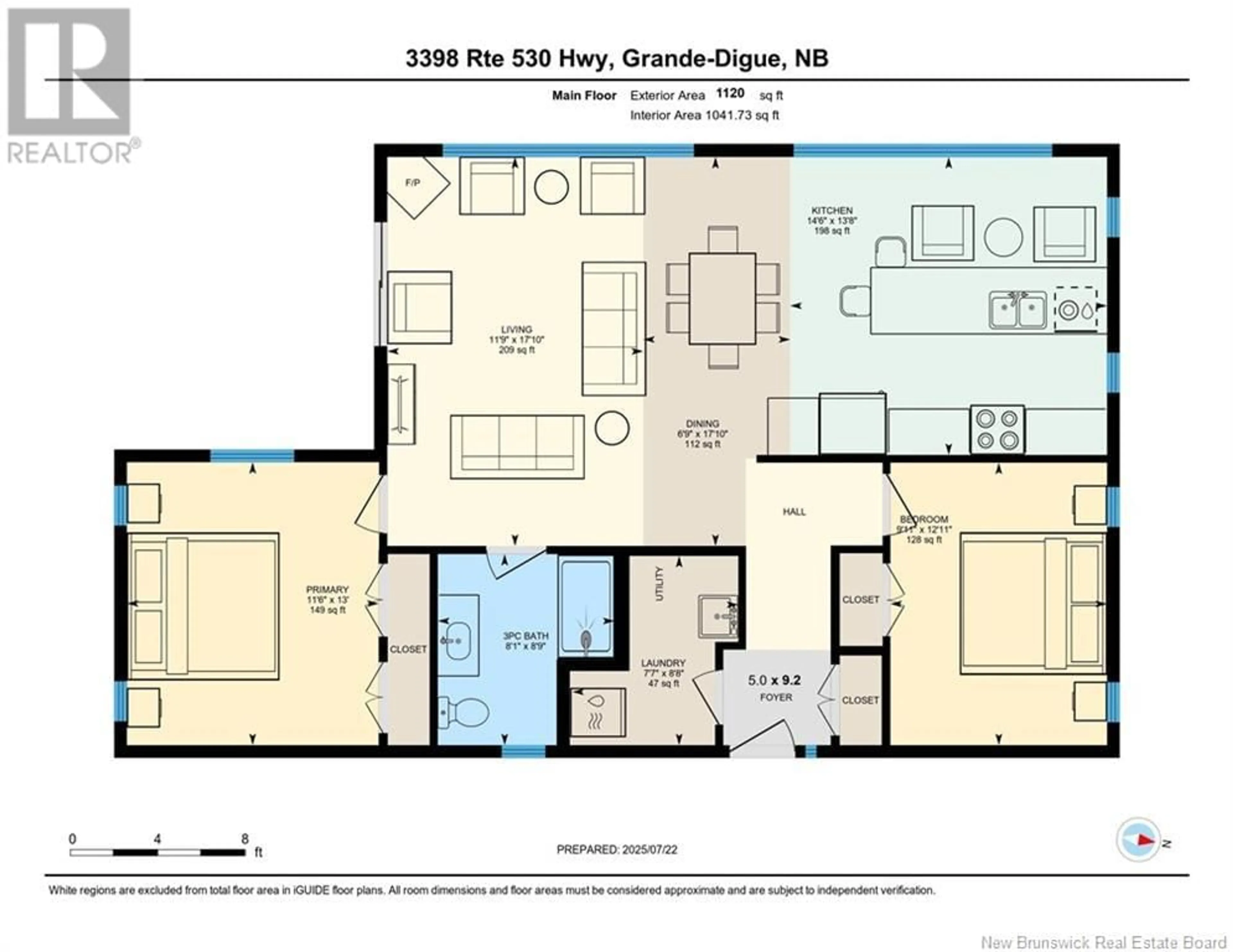 Floor plan for 3398 ROUTE 530, Grande-Digue New Brunswick E4R5N9