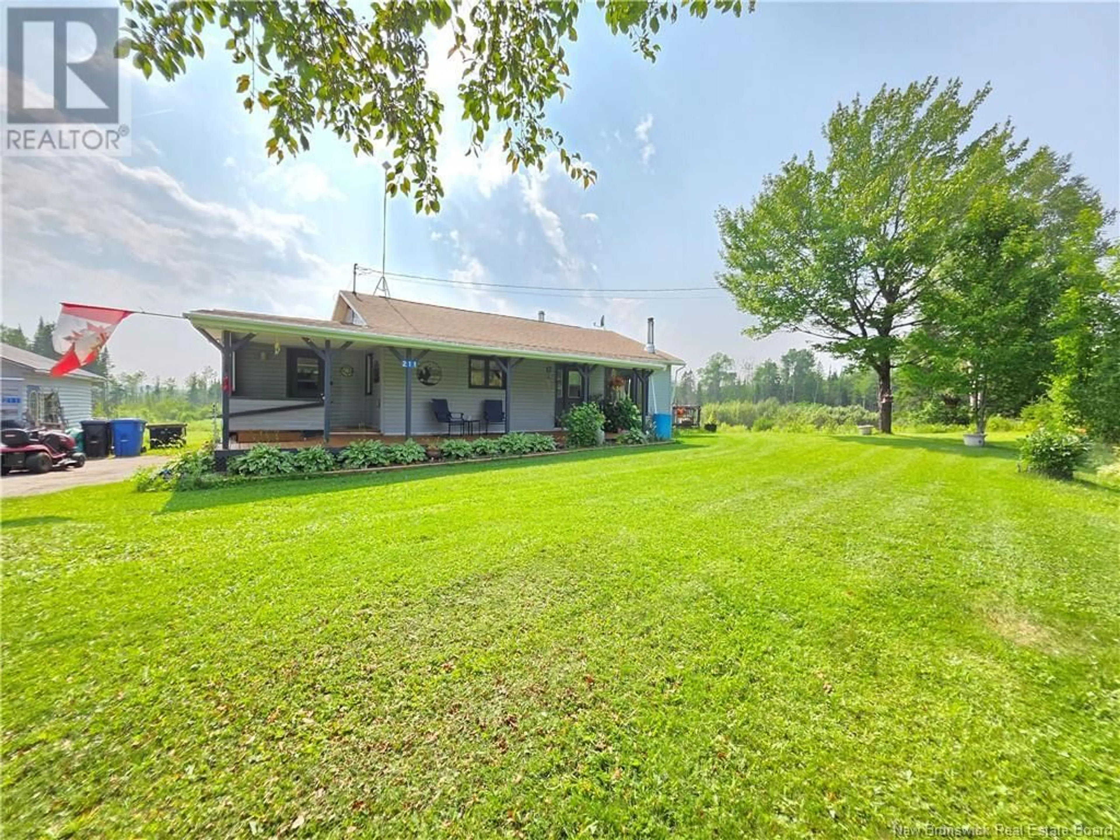 A pic from outside/outdoor area/front of a property/back of a property/a pic from drone, water/lake/river/ocean view for 211 ROUTE 395, Mclaughlin New Brunswick E7G3T7