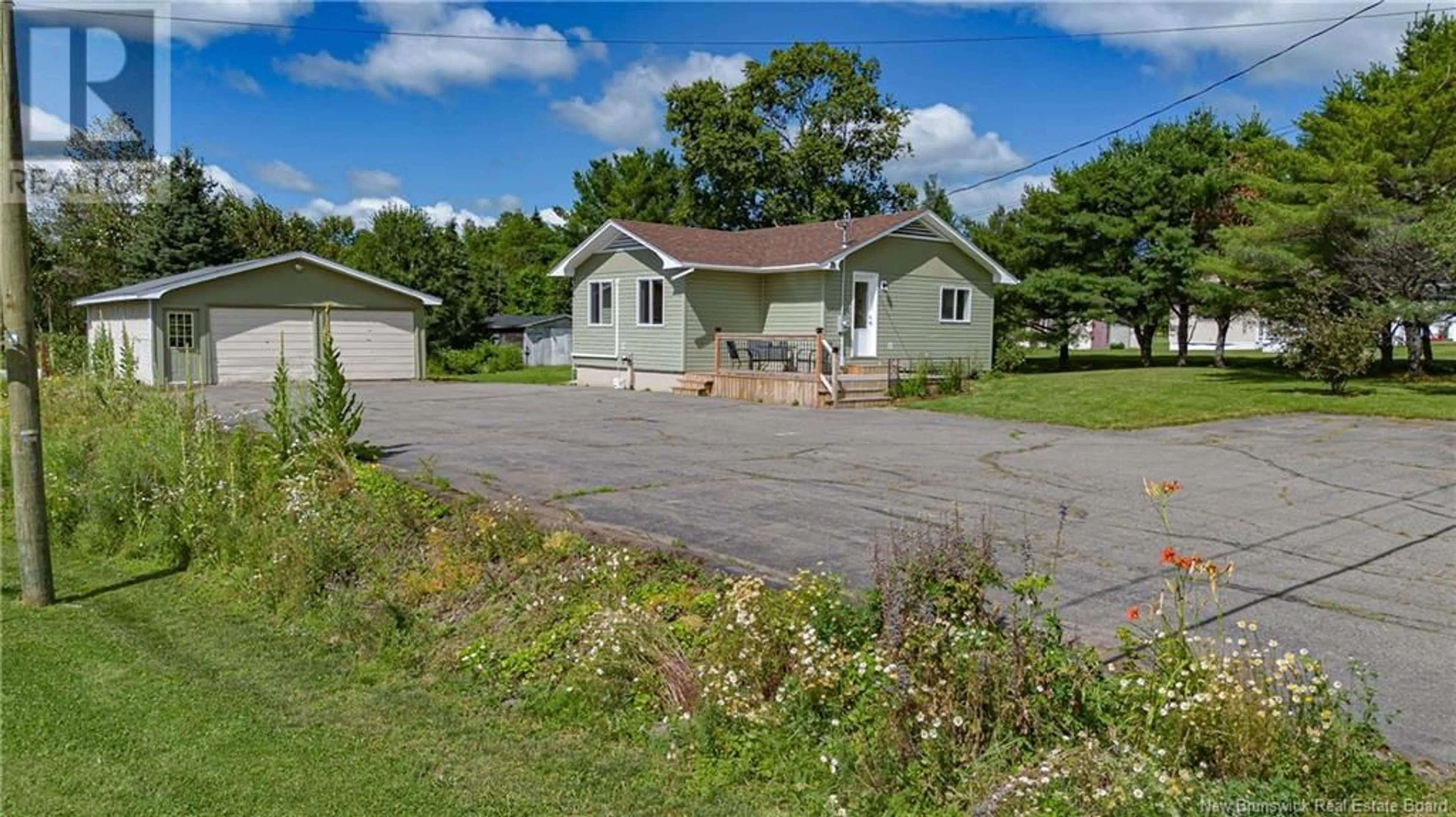 A pic from outside/outdoor area/front of a property/back of a property/a pic from drone, street for 3973 RTE 104, Millville New Brunswick E6G1S6