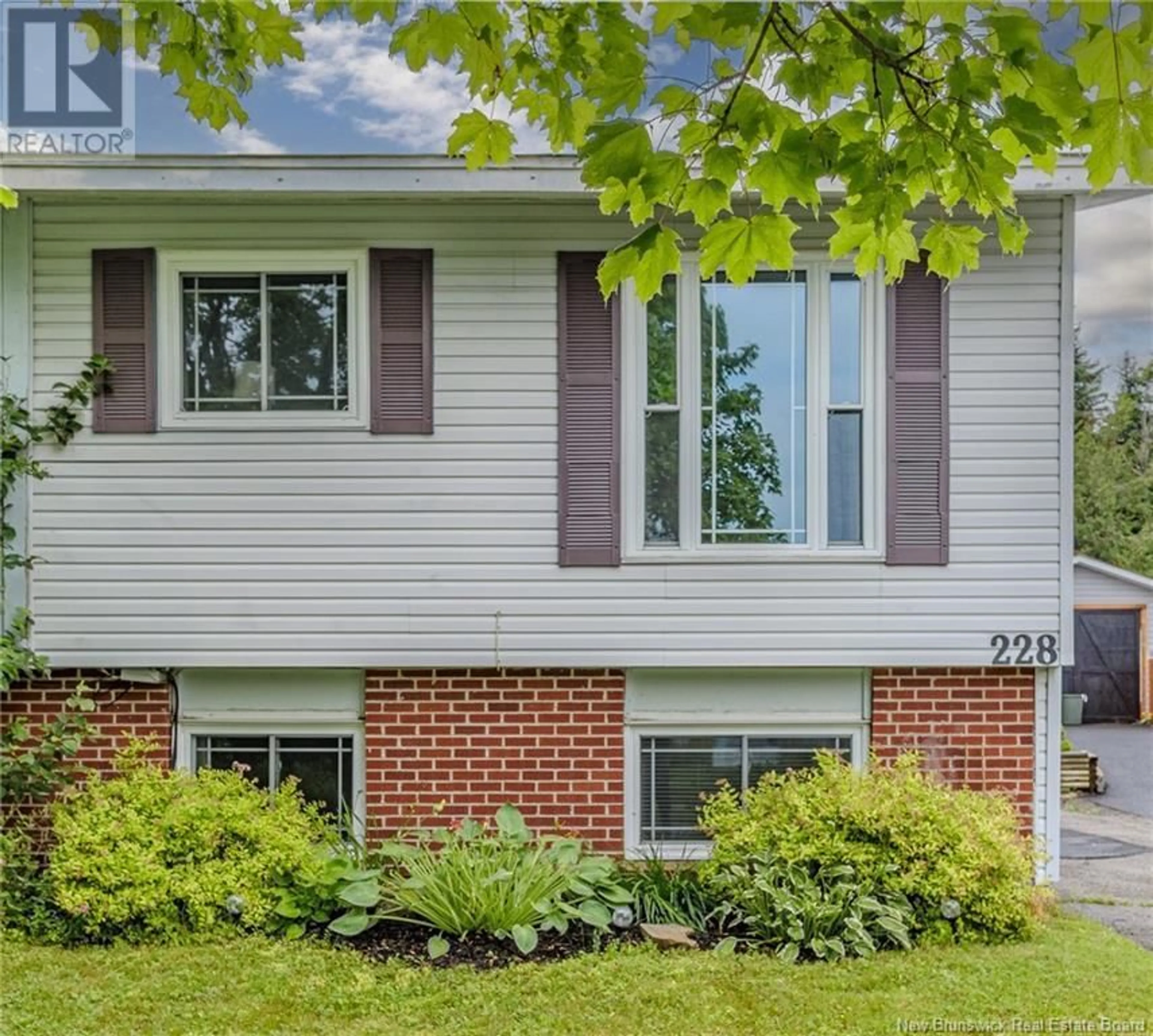 Home with vinyl exterior material, street for 228 BOYANER CRESCENT, Saint John New Brunswick E2J4C7