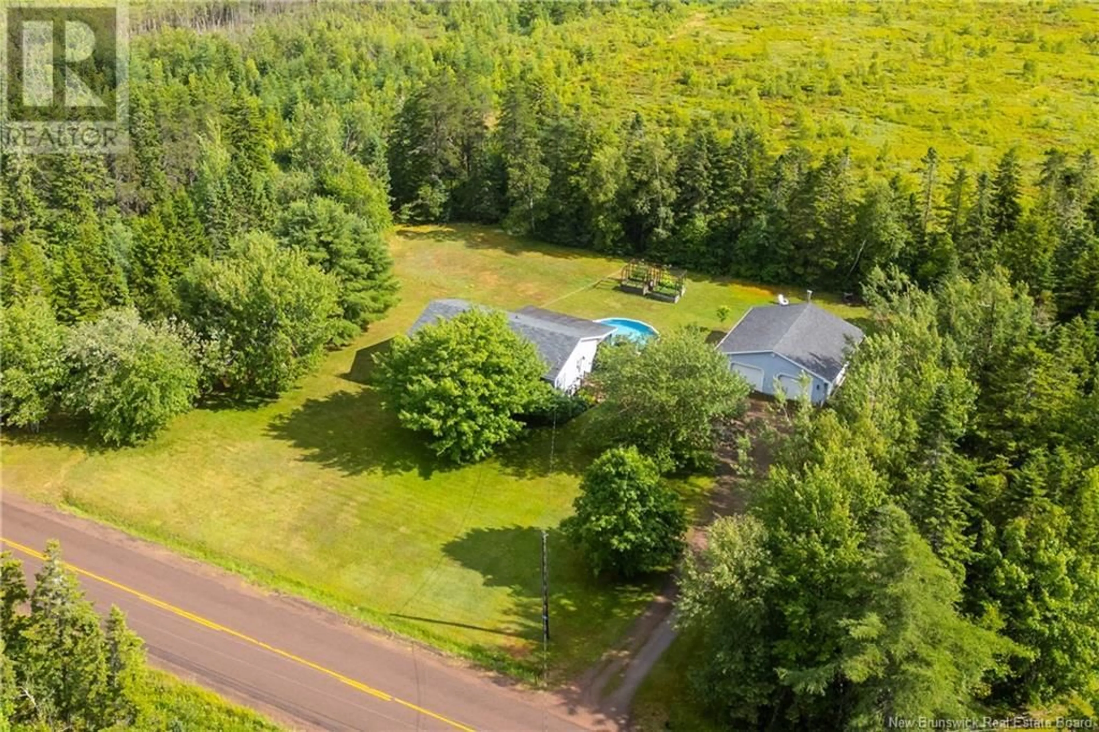 A pic from outside/outdoor area/front of a property/back of a property/a pic from drone, unknown for 5671 ROUTE 106, Frosty Hollow New Brunswick E4L2E4