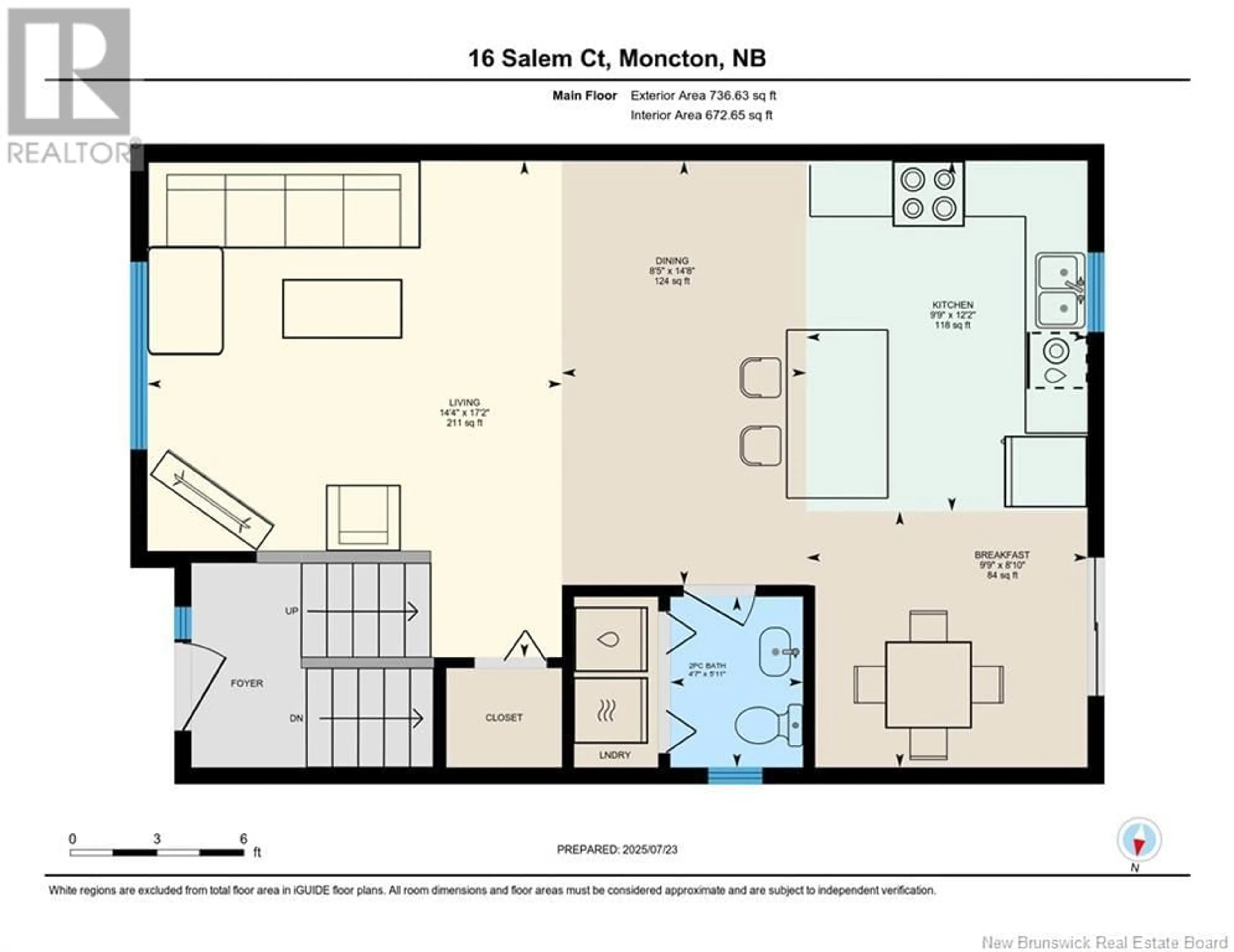 Floor plan for 16 SALEM COURT, Moncton New Brunswick E1G0G5