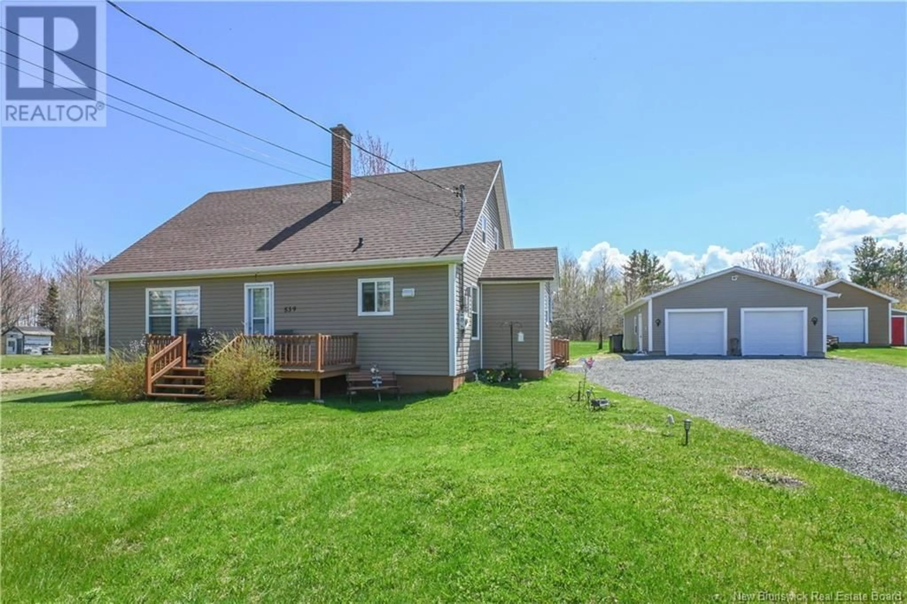 A pic from outside/outdoor area/front of a property/back of a property/a pic from drone, unknown for 539 SAINT-AMATEUR ROAD, Trudel New Brunswick E8R1P3