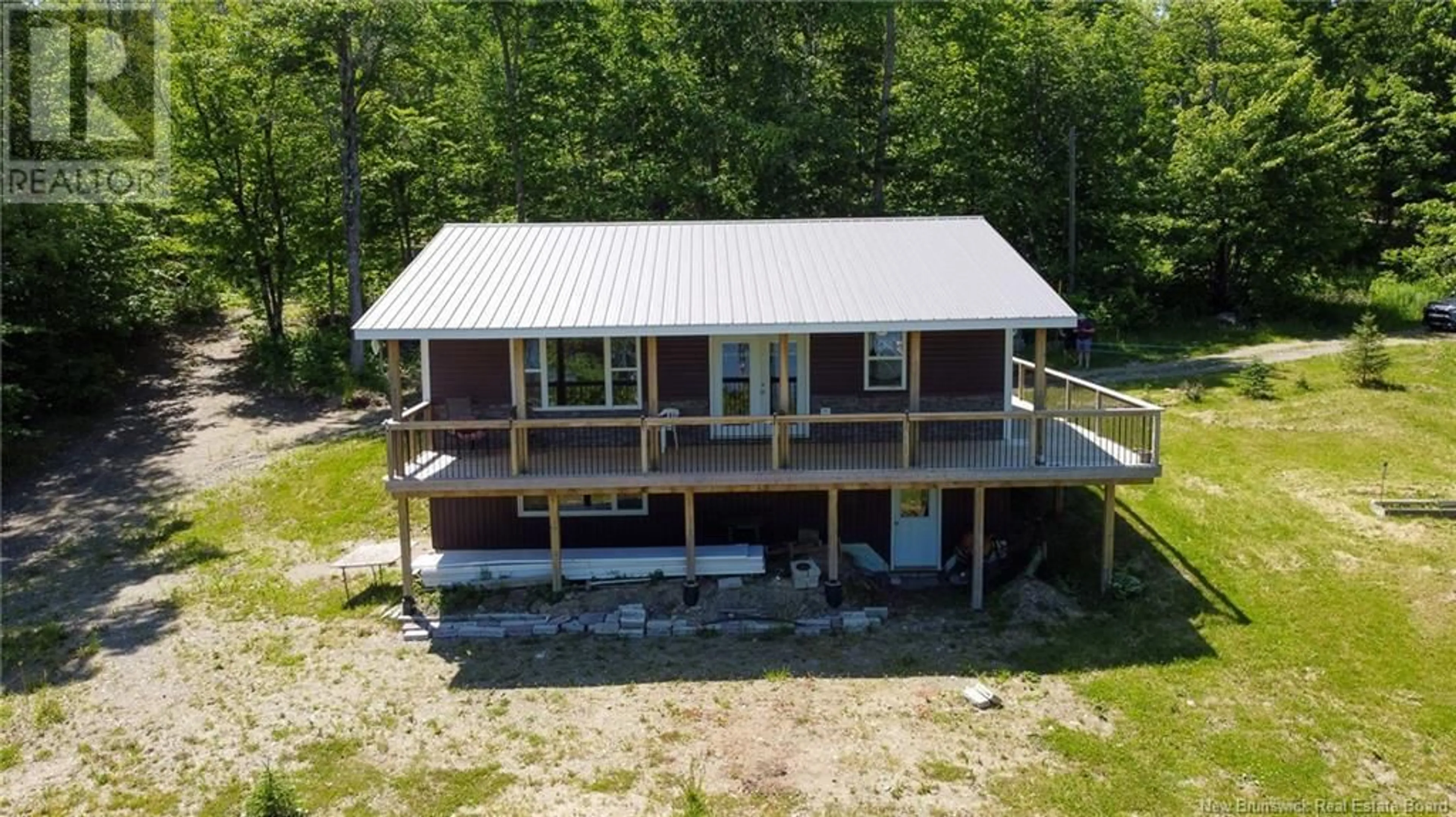 A pic from outside/outdoor area/front of a property/back of a property/a pic from drone, building for Lot - 12-04 TANNA LANE, First Eel Lake New Brunswick E7N2N9