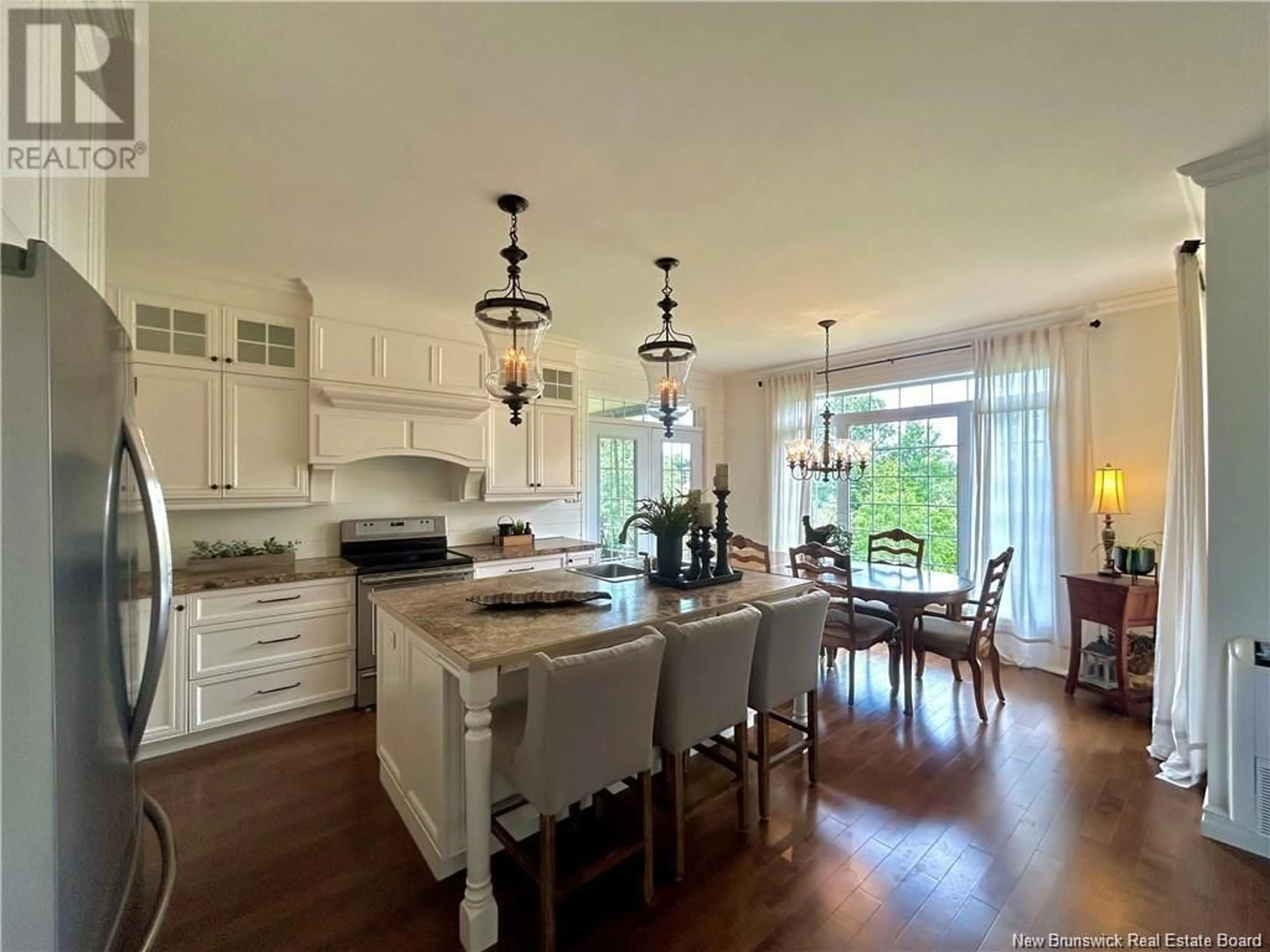 Open concept kitchen, ceramic/tile floor for 47 BROOK TERRACE, Campbellton New Brunswick E3N3T3