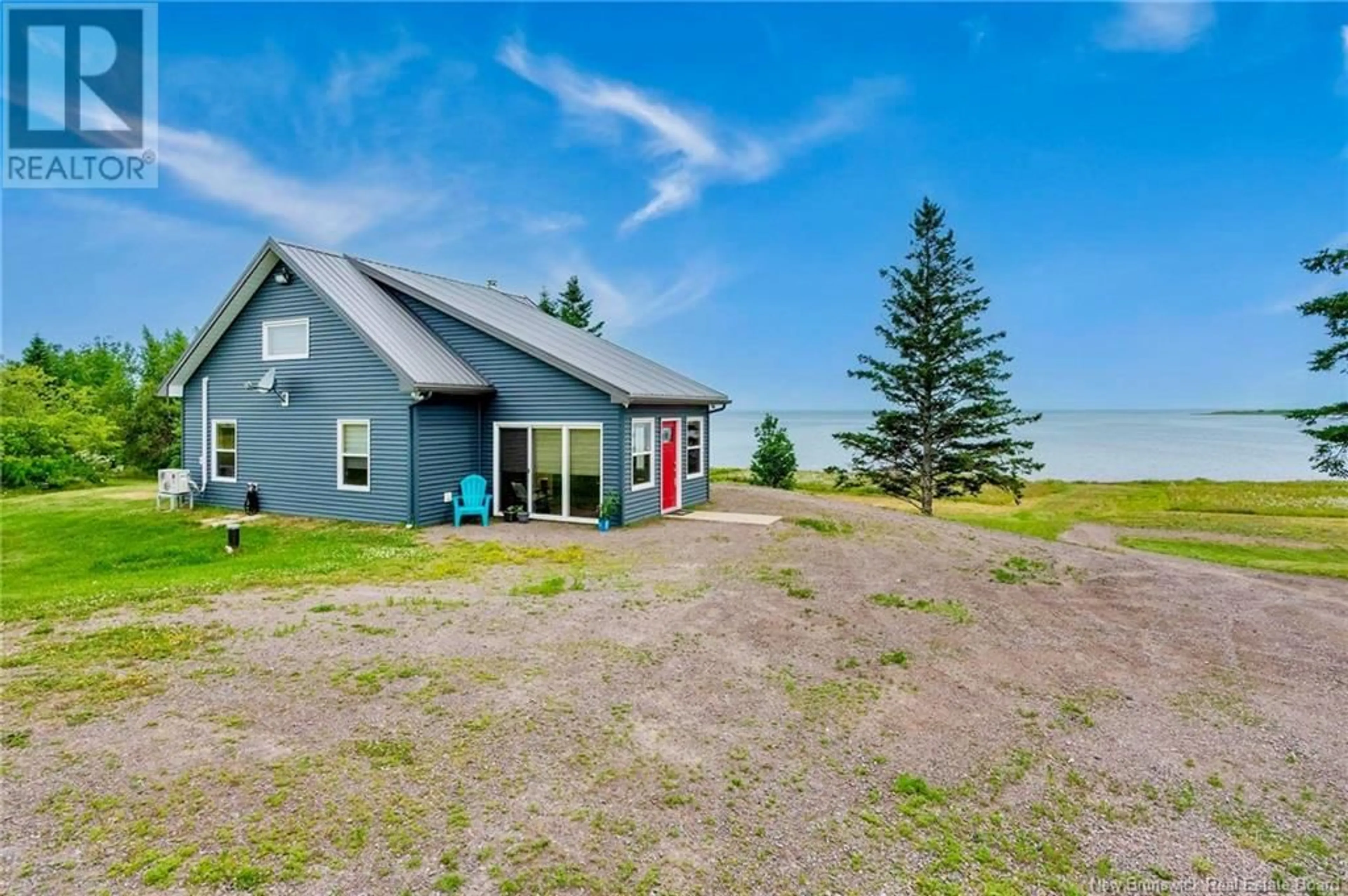 A pic from outside/outdoor area/front of a property/back of a property/a pic from drone, water/lake/river/ocean view for 279 JOHNSON POINT ROAD, Johnston Point New Brunswick E4M1P3