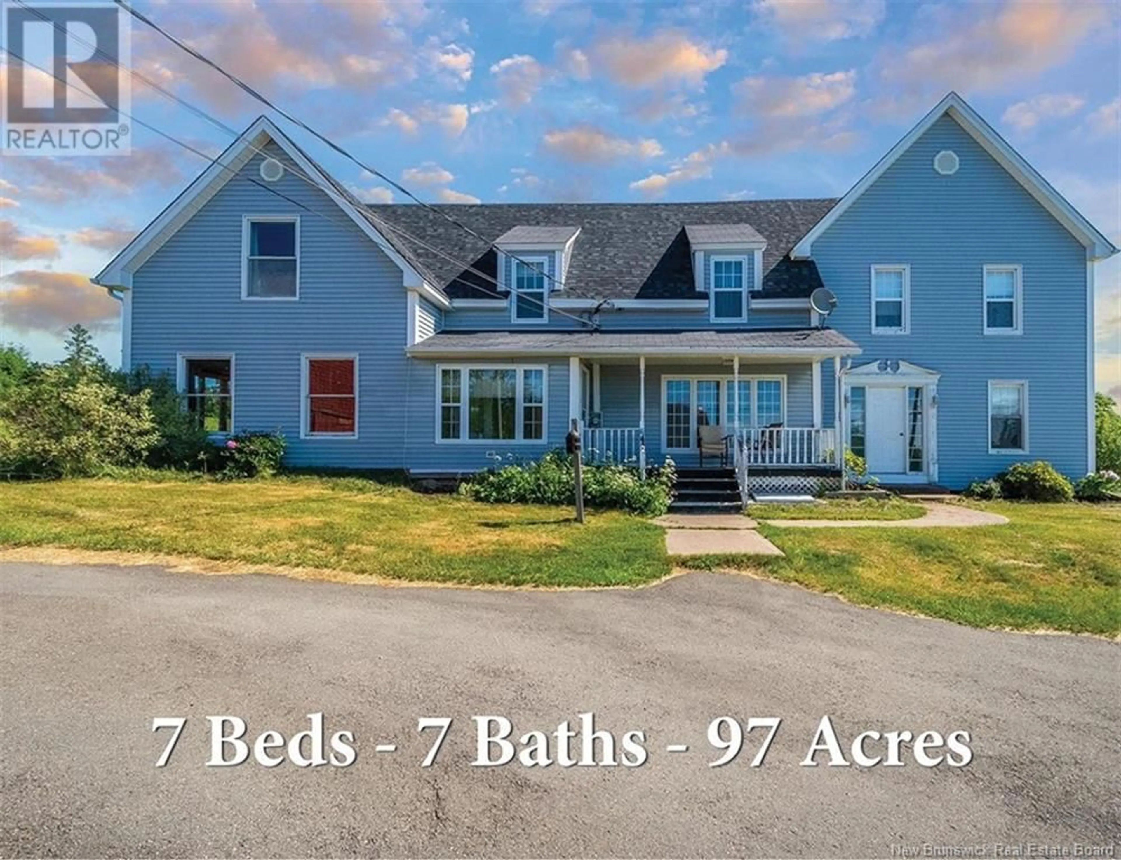 A pic from outside/outdoor area/front of a property/back of a property/a pic from drone, street for 4158 ROUTE 114, Hopewell Cape New Brunswick E4H3K2