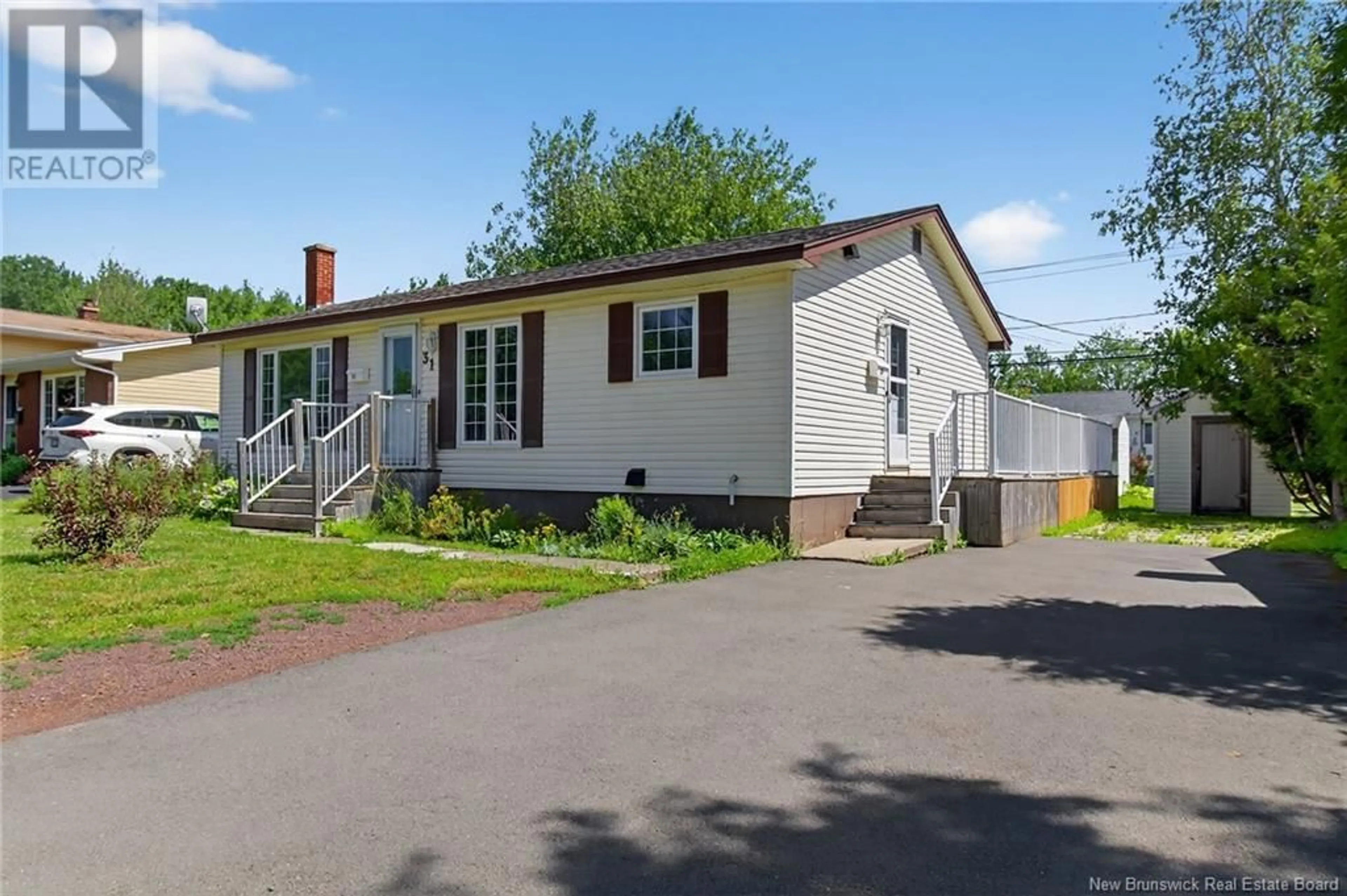 Home with vinyl exterior material, street for 31 MAGELLAN DRIVE, Moncton New Brunswick E1A5P3
