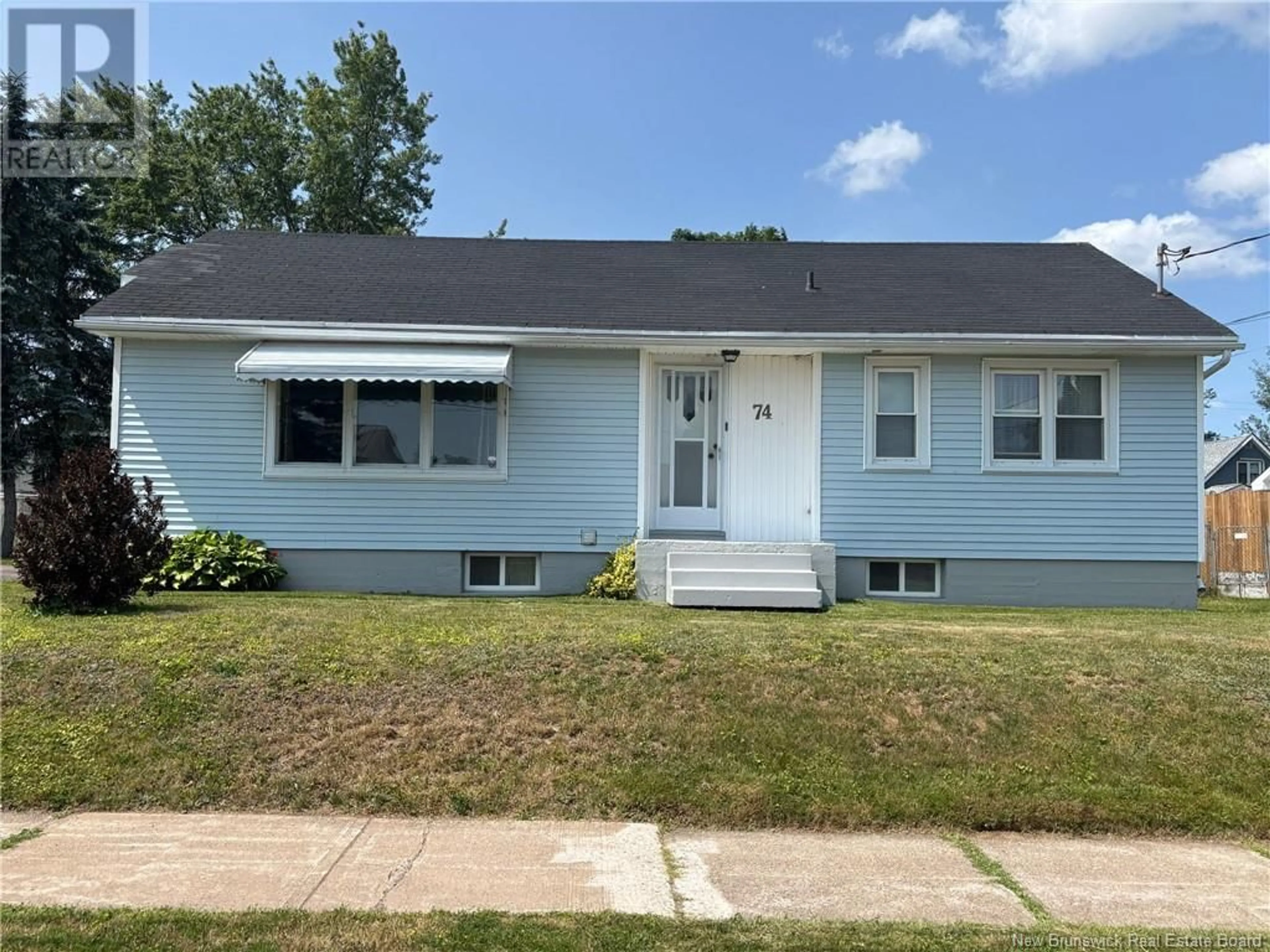 Home with vinyl exterior material, street for 74 KATHERINE AVENUE, Moncton New Brunswick E1C7M6