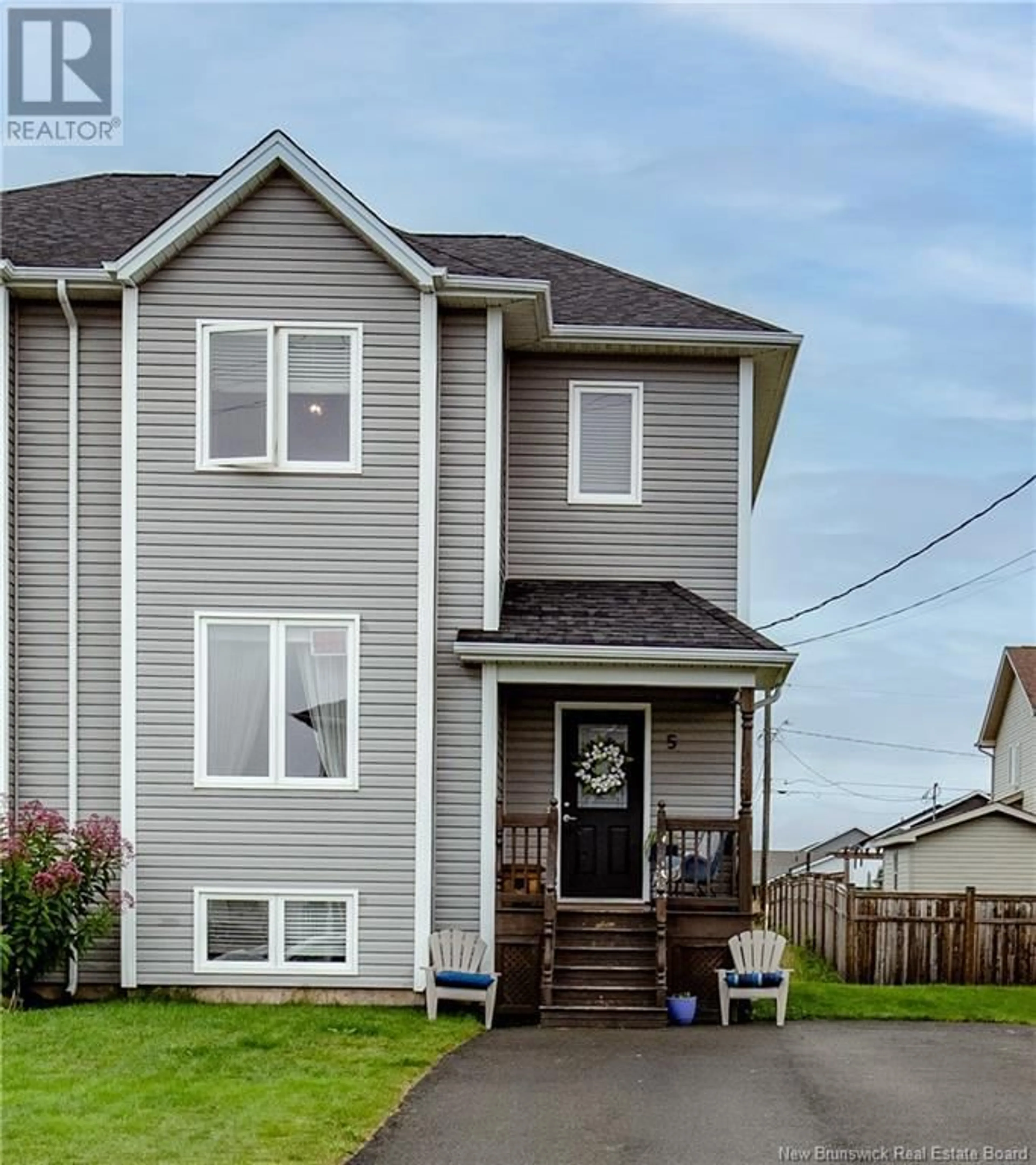 Home with vinyl exterior material, street for 5 BRISTOL CRESCENT, Riverview New Brunswick E1B0S9