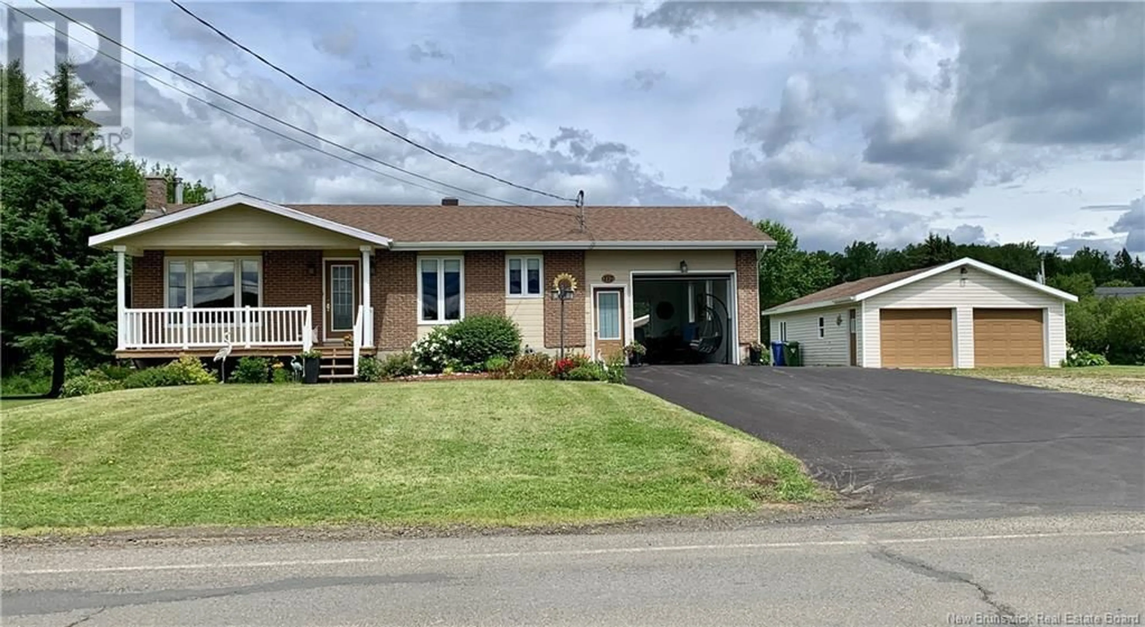 A pic from outside/outdoor area/front of a property/back of a property/a pic from drone, street for 117 MOUNTAIN BROOK, Charlo New Brunswick E8E2N4