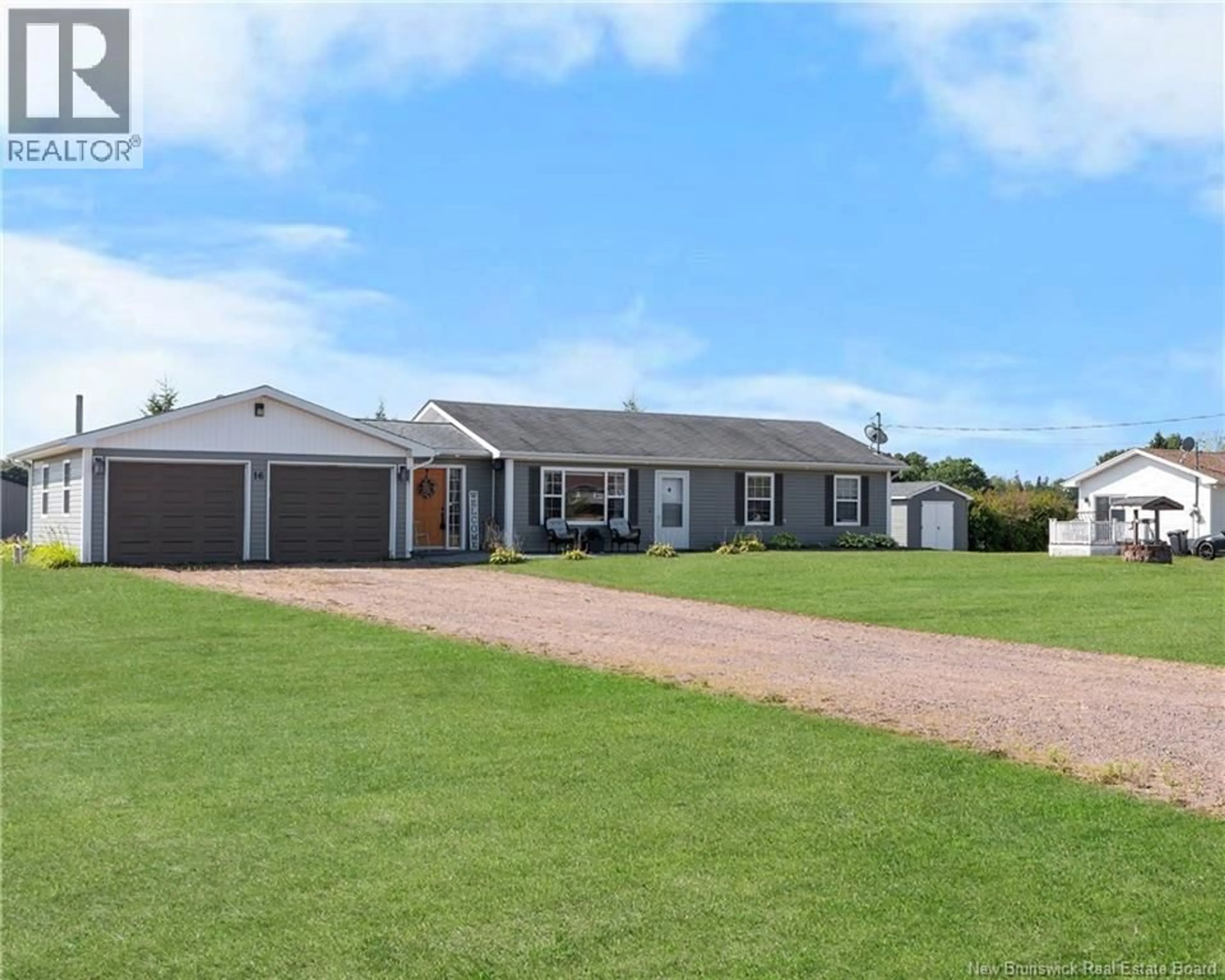 A pic from outside/outdoor area/front of a property/back of a property/a pic from drone, water/lake/river/ocean view for 16 CYRIL LANE, Trois Ruisseaux New Brunswick E4N3B5