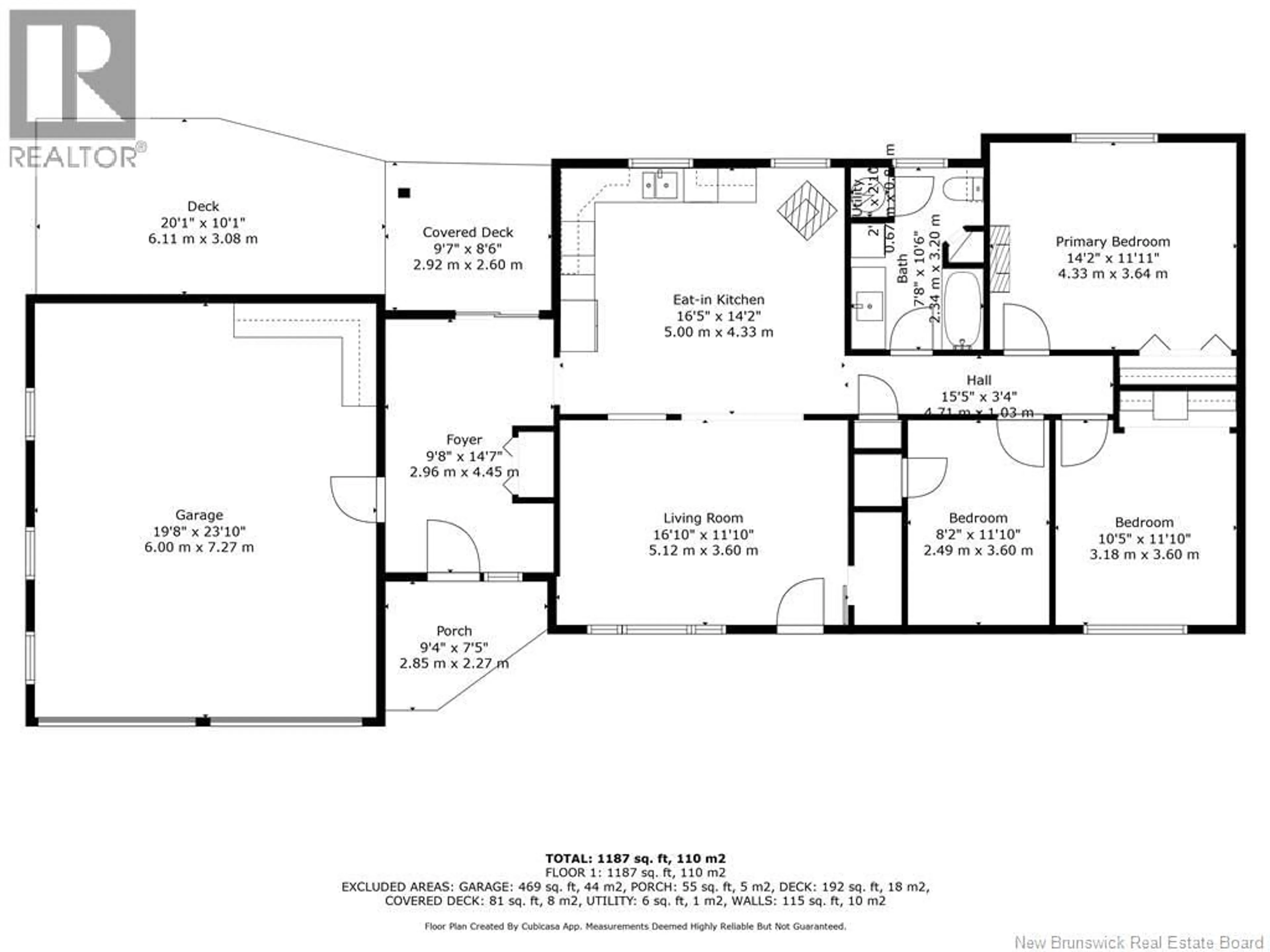 Floor plan for 16 CYRIL LANE, Trois Ruisseaux New Brunswick E4N3B5
