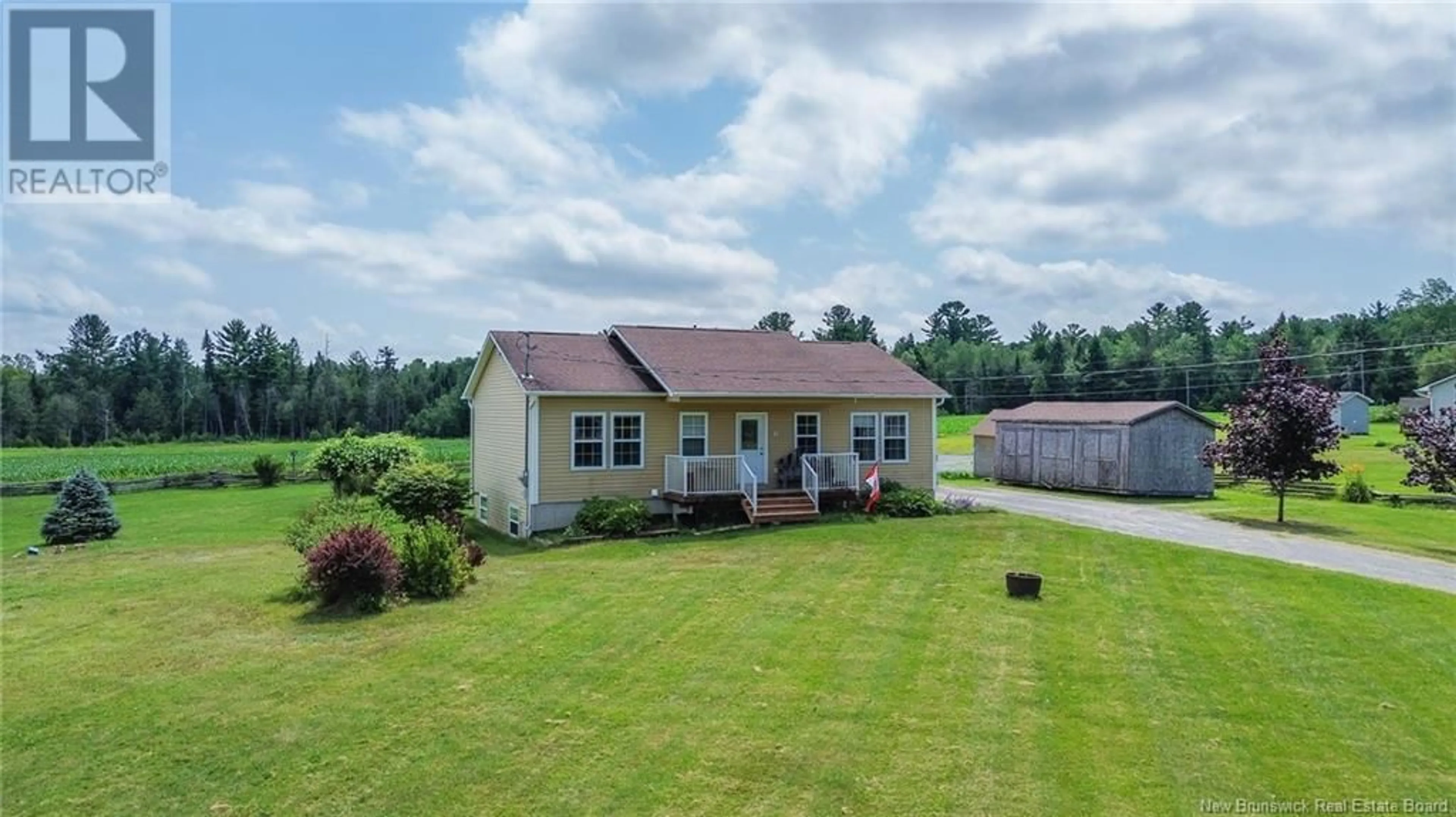 A pic from outside/outdoor area/front of a property/back of a property/a pic from drone, unknown for 195 ROUTE 105, Keswick Ridge New Brunswick E6L1A4