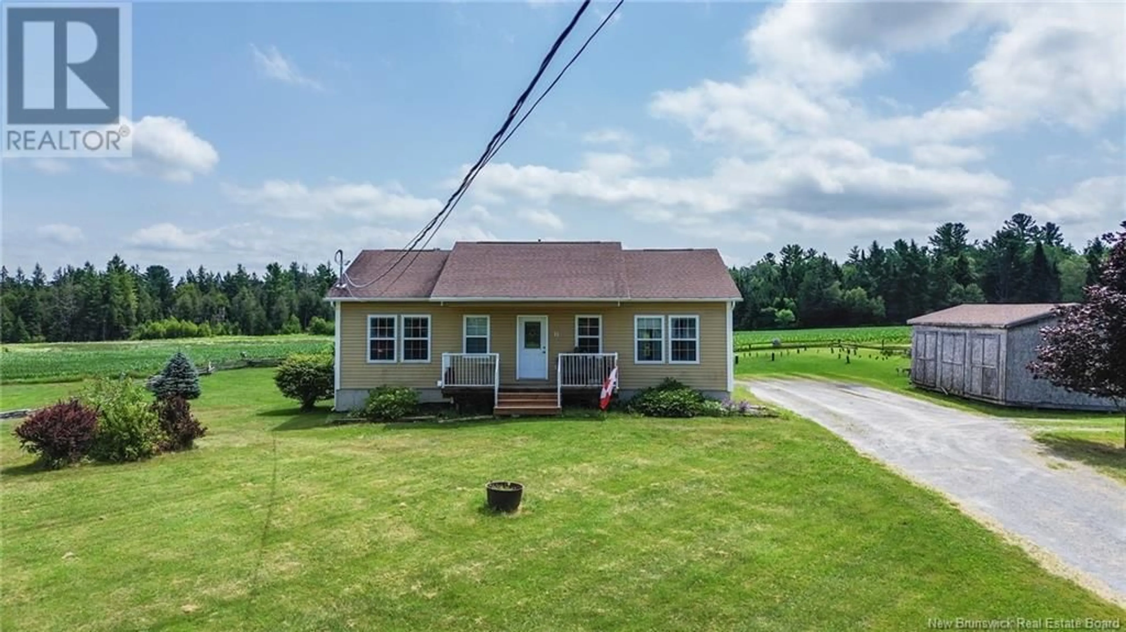 A pic from outside/outdoor area/front of a property/back of a property/a pic from drone, unknown for 195 ROUTE 105, Keswick Ridge New Brunswick E6L1A4