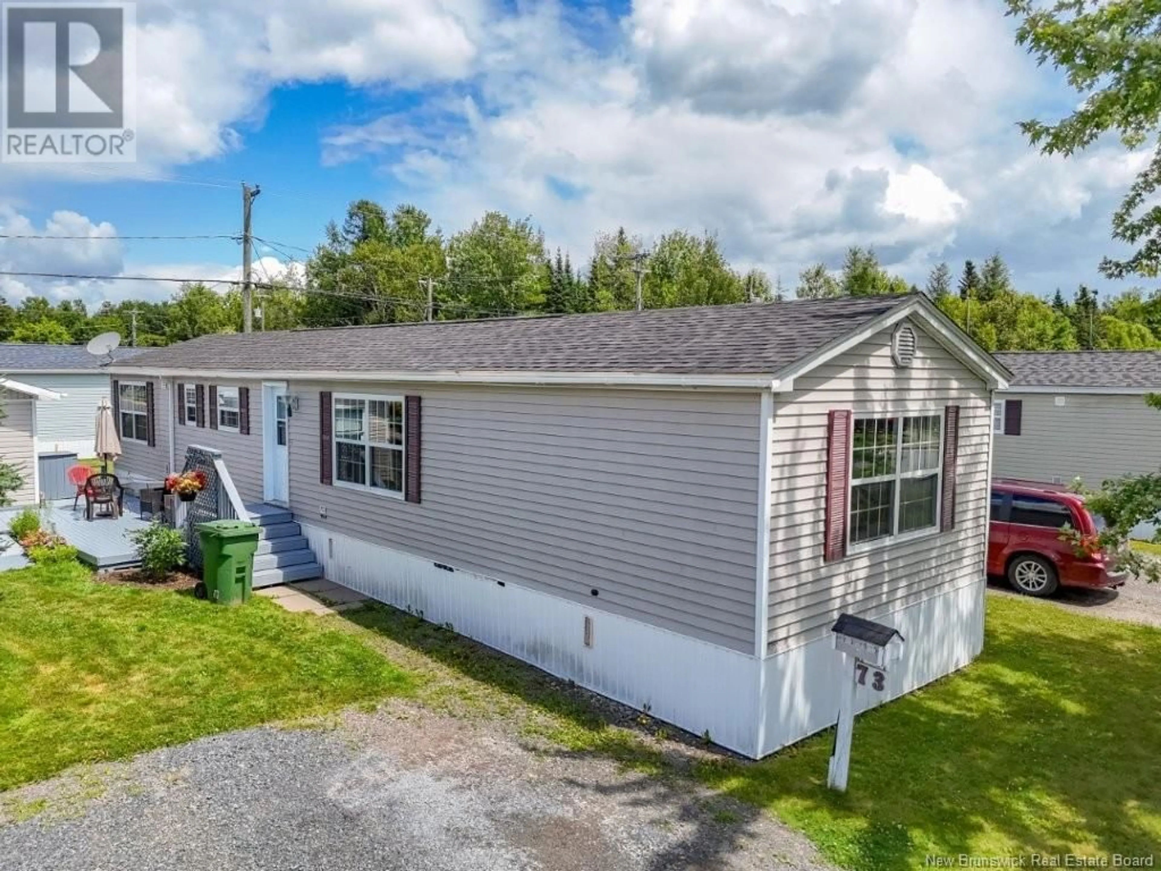 Home with vinyl exterior material, street for 73 JACOB STREET, Fredericton New Brunswick E3G0E1