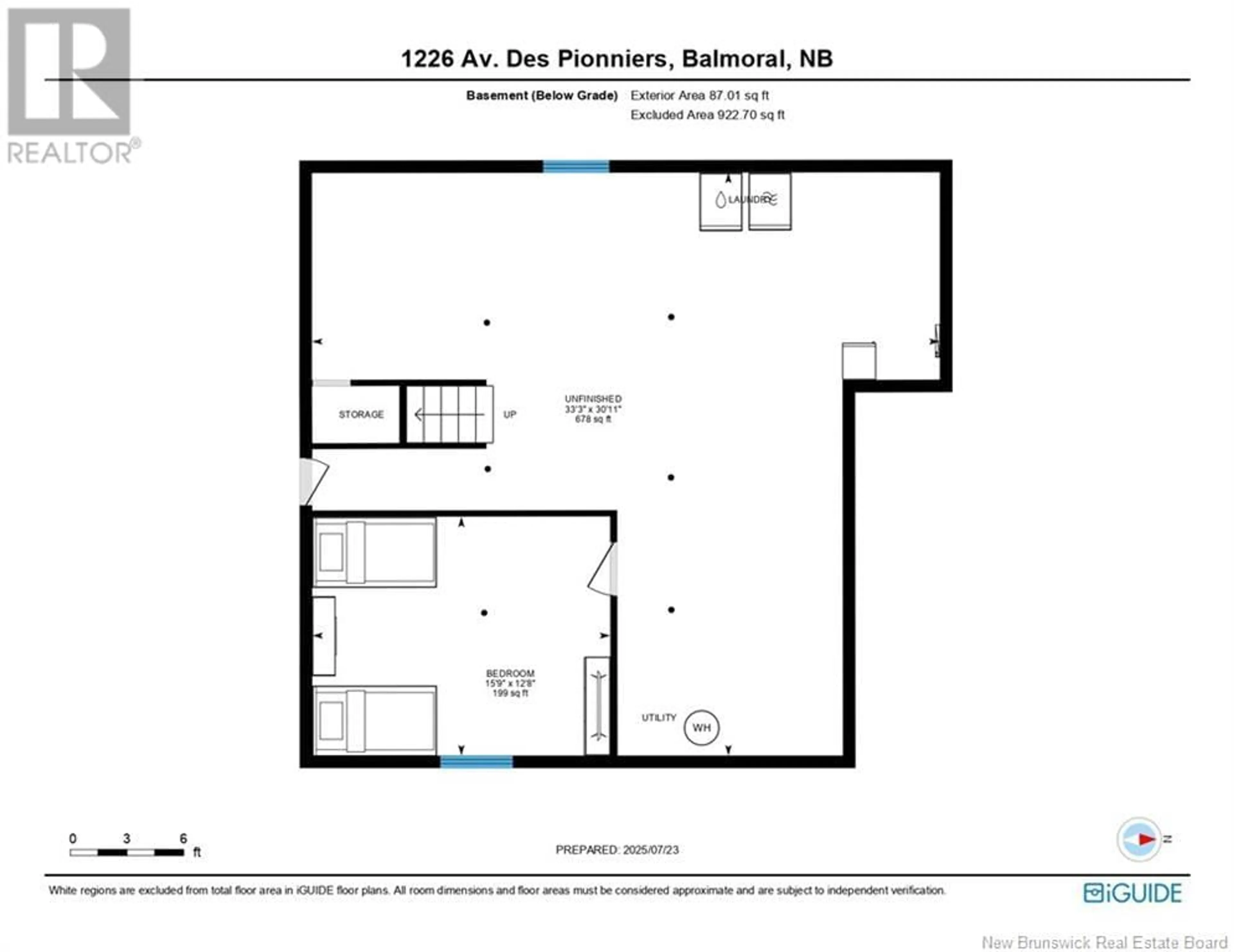 Floor plan for 1226 DES PIONNIERS AVENUE, Balmoral New Brunswick E8E1E7