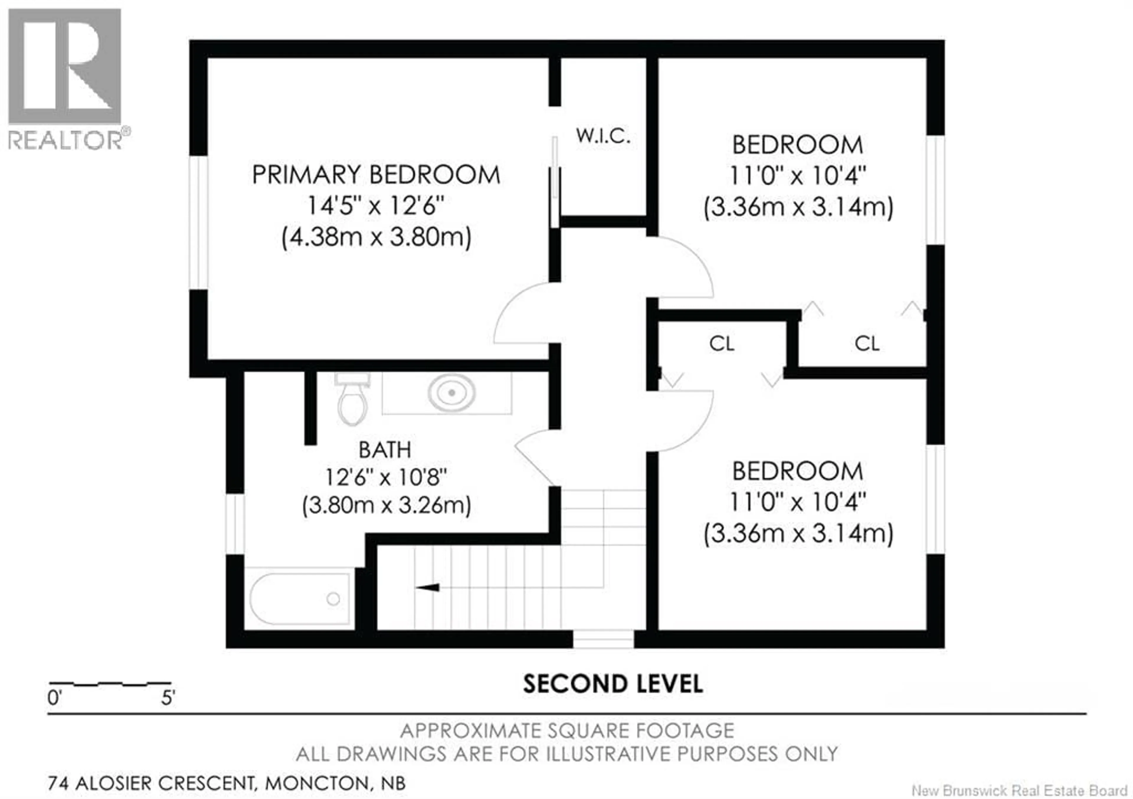 Floor plan for 74 ALOSIER CRESCENT, Moncton New Brunswick E1K0A1