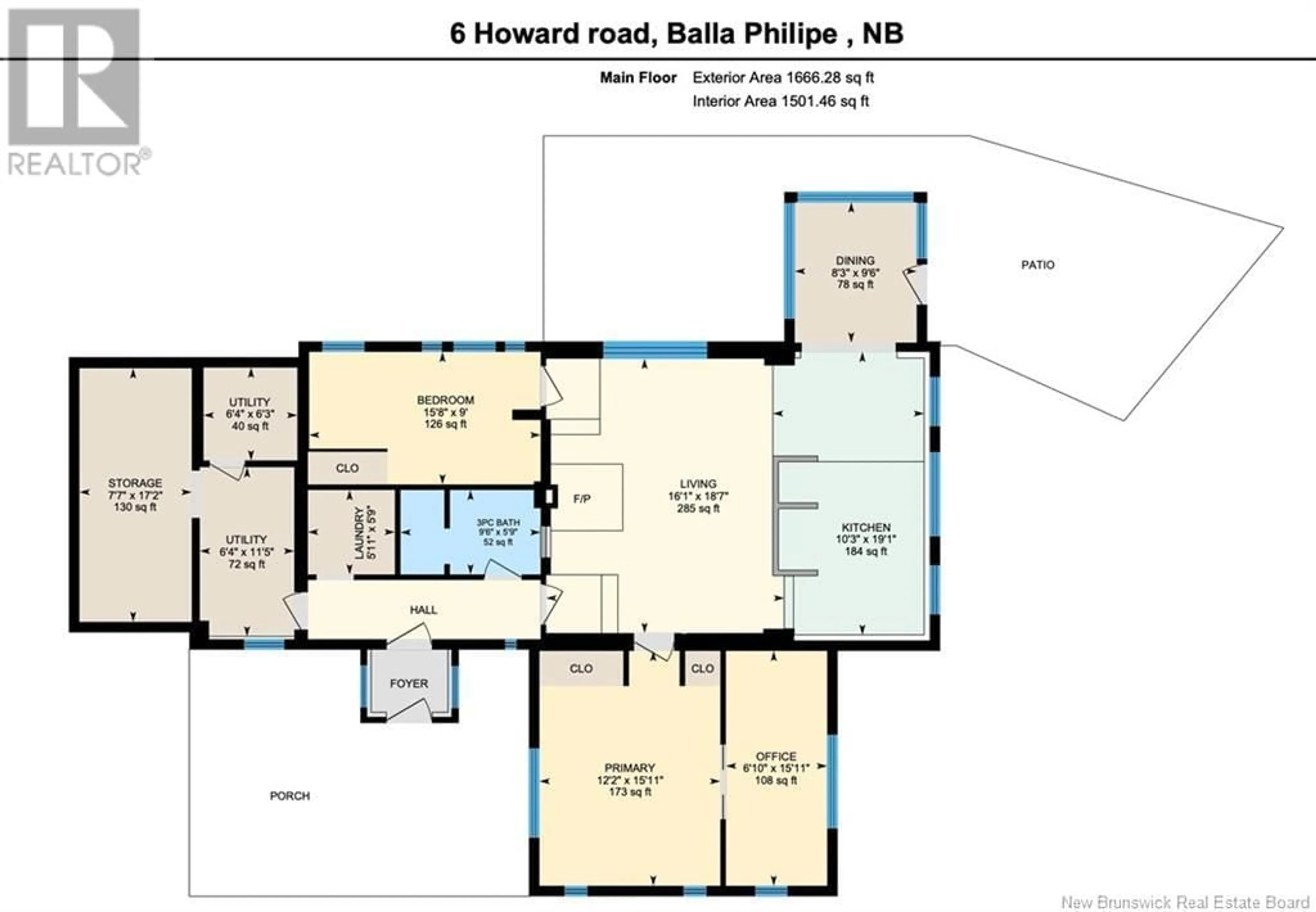 Floor plan for 6 HOWARD ROAD, Balla Philip New Brunswick E4W3T1