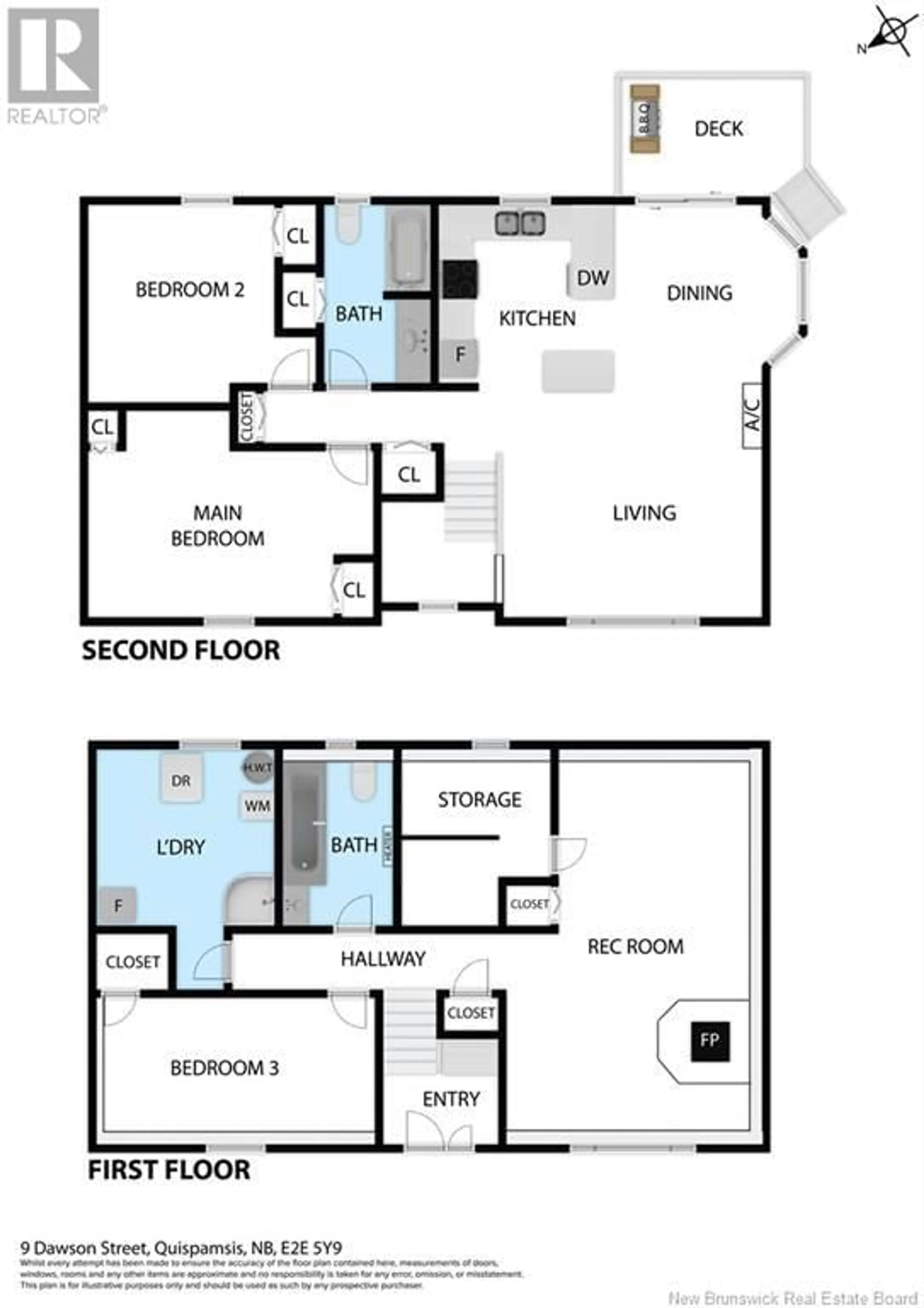 Floor plan for 9 DAWSON STREET, Quispamsis New Brunswick E2E5Y9