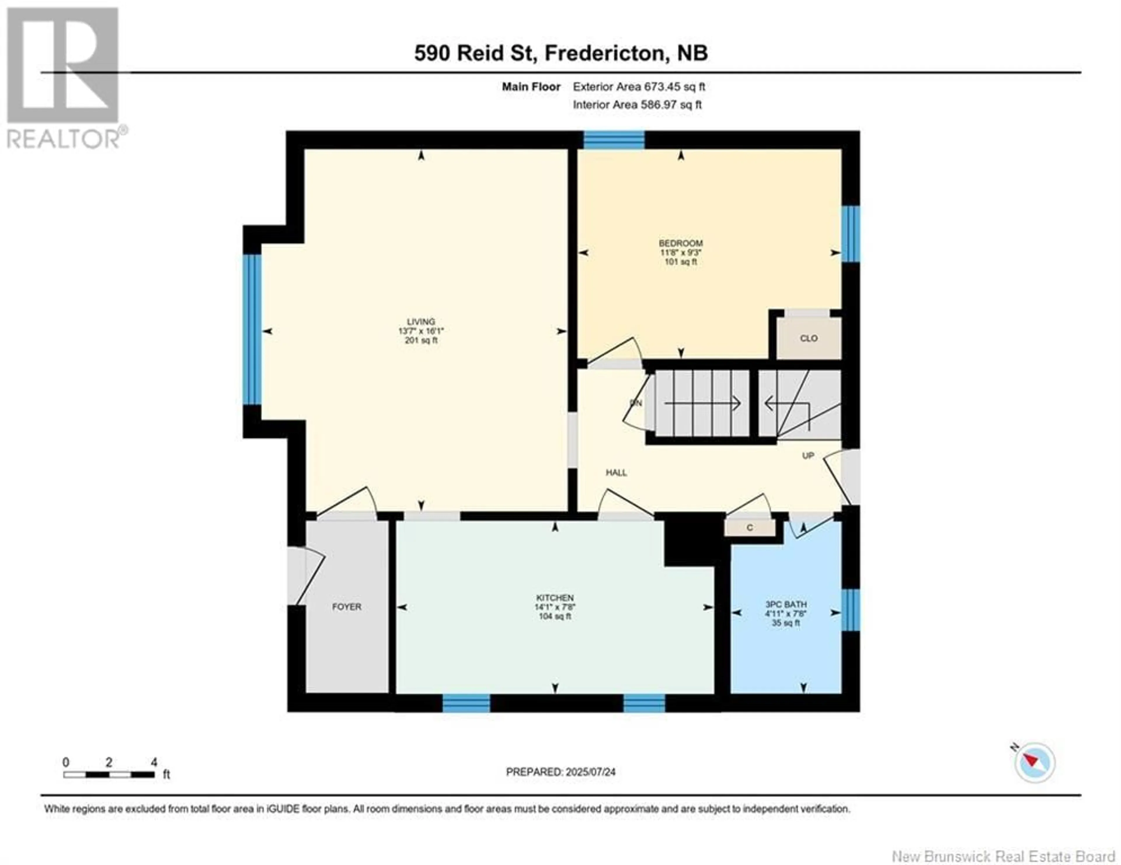 Floor plan for 590 REID STREET, Fredericton New Brunswick E3B3V5