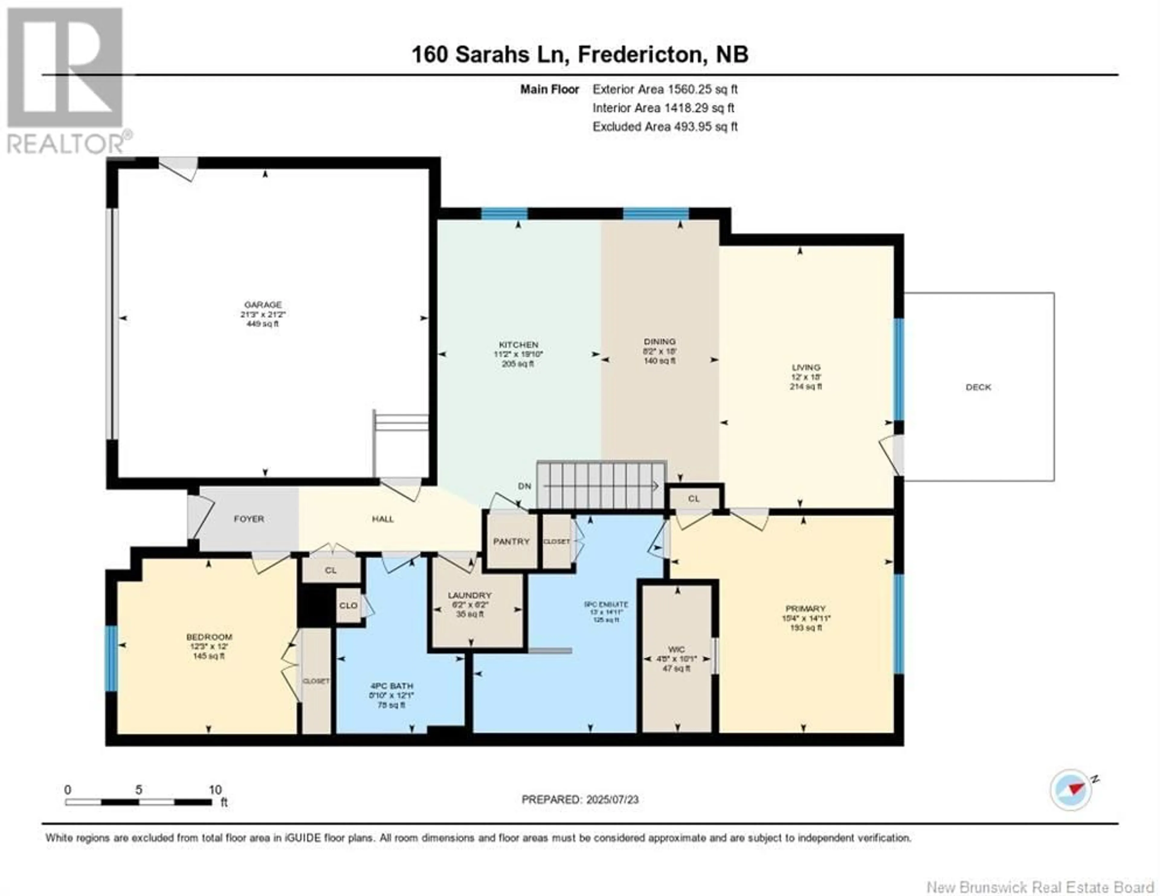 Floor plan for 160 SARAHS LANE, Fredericton New Brunswick E3B0Y9