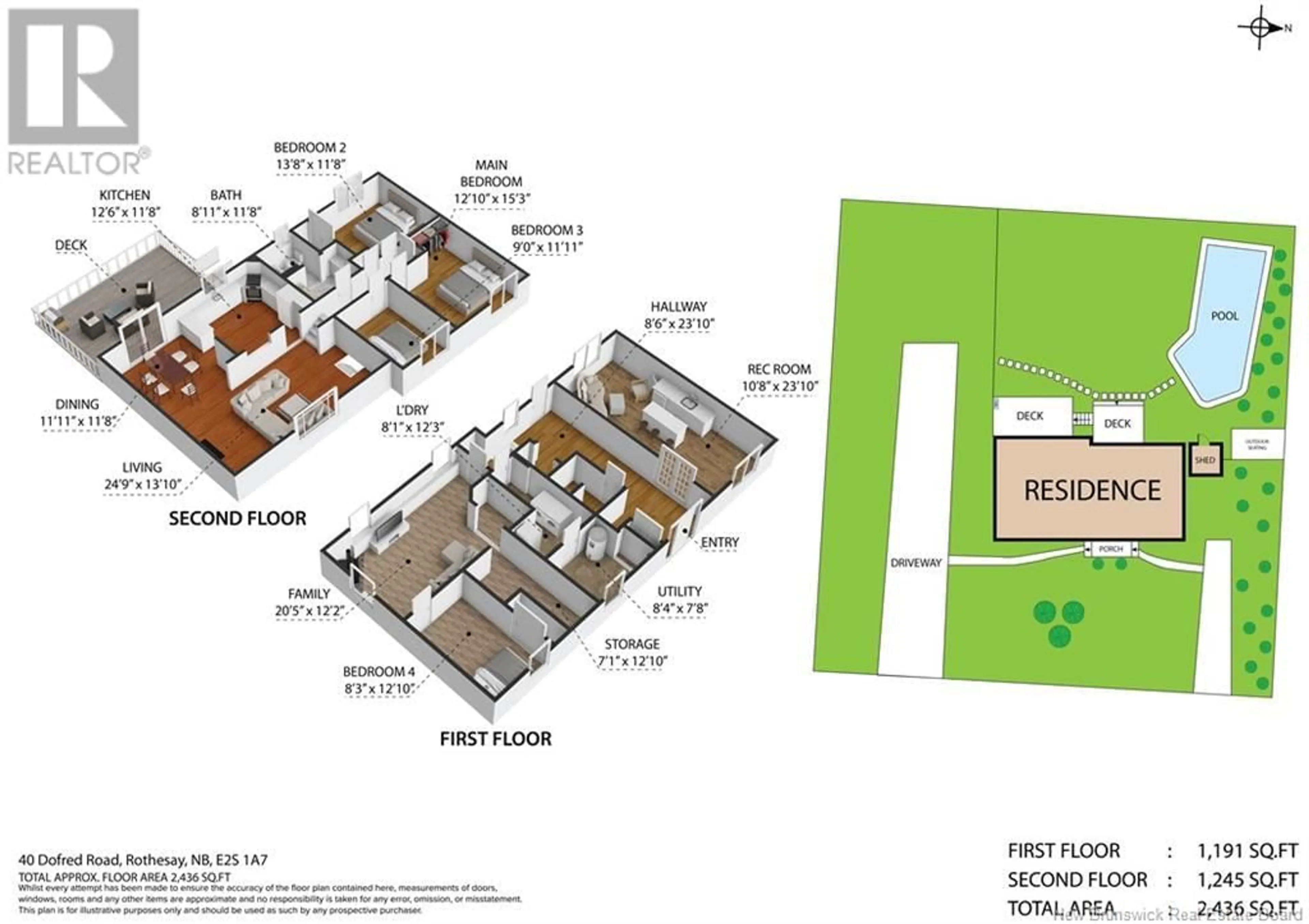 Floor plan for 40 DOFRED ROAD, Rothesay New Brunswick E2S1A7