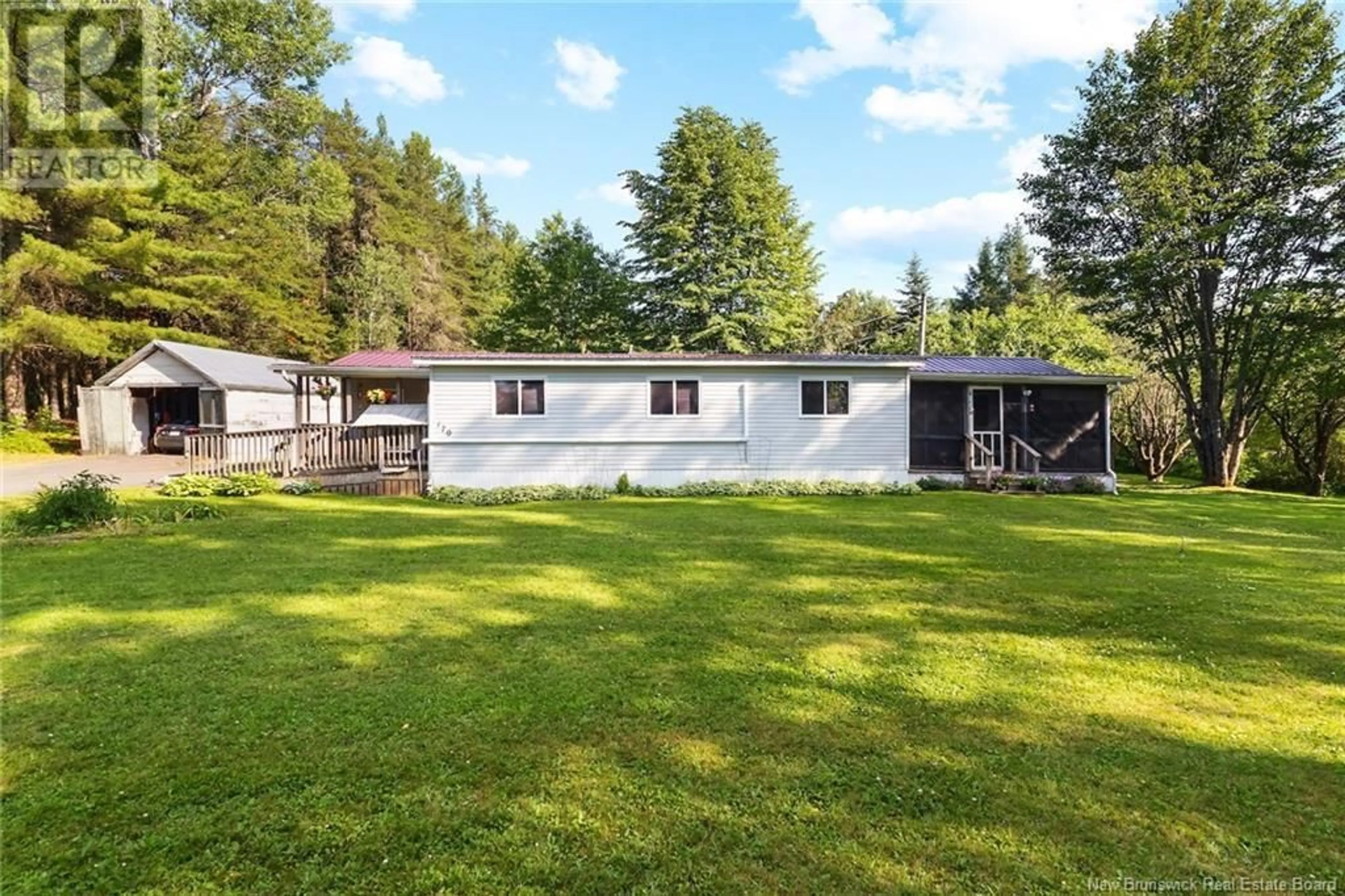 A pic from outside/outdoor area/front of a property/back of a property/a pic from drone, unknown for 170 RED BANK DRIVE, Chipman New Brunswick E4A2A4