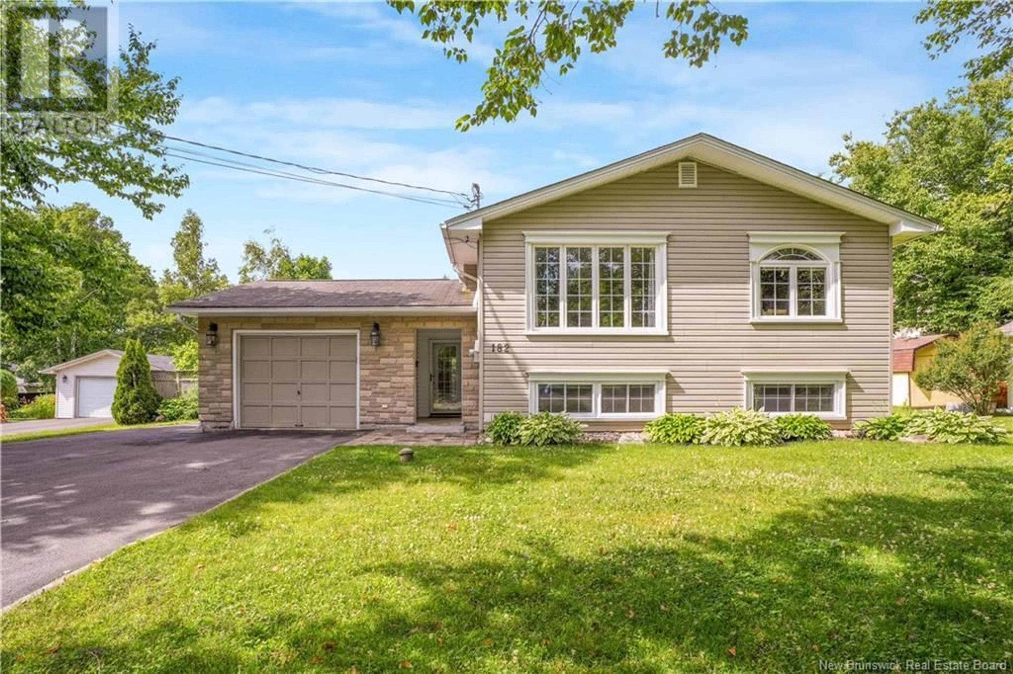 Home with vinyl exterior material, street for 182 SPRINGWATER LANE, New Maryland New Brunswick E3C1J1