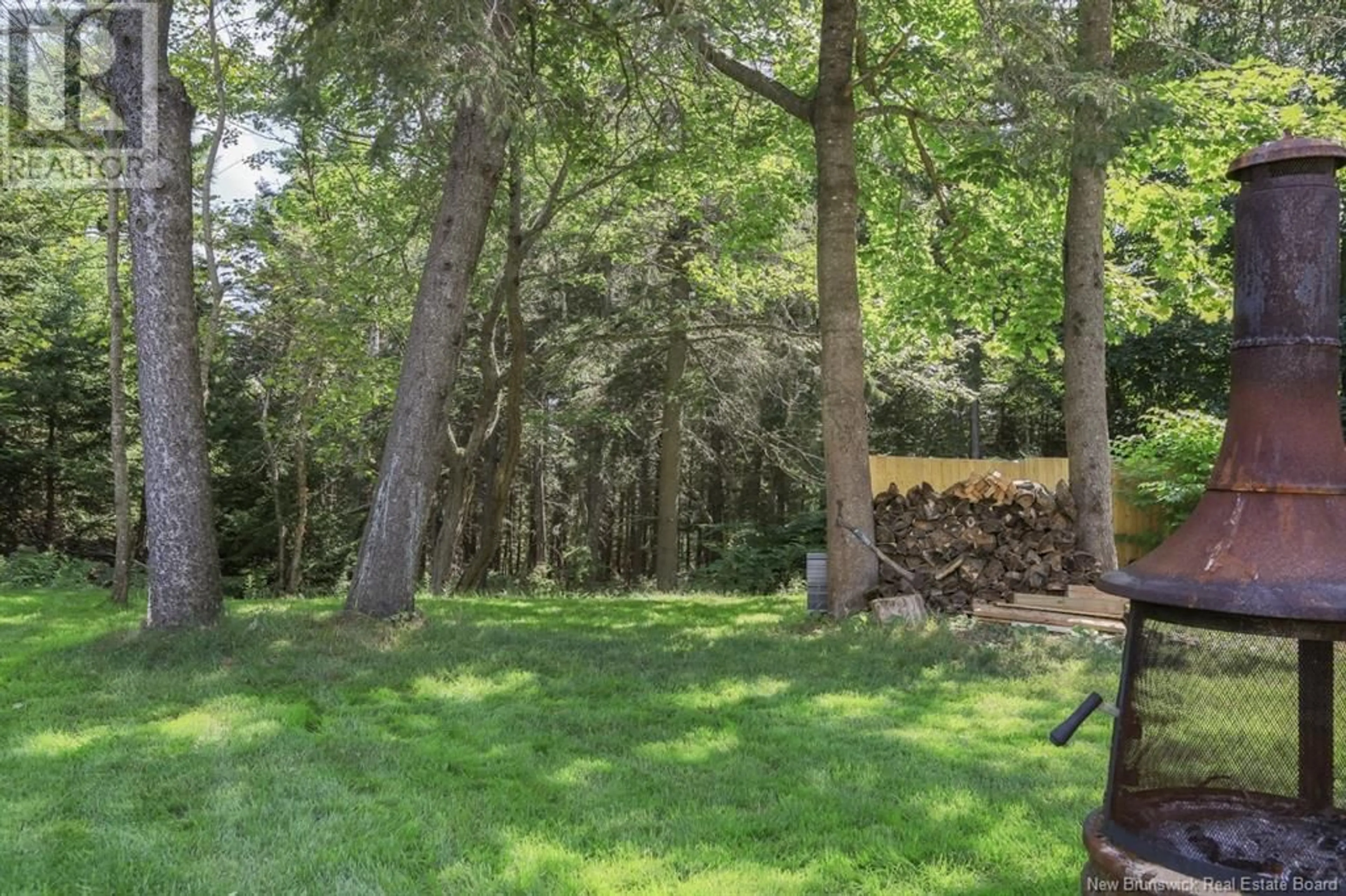 Patio, forest/trees view for 46 BELGIAN ROAD, Saint John New Brunswick E2H2A7