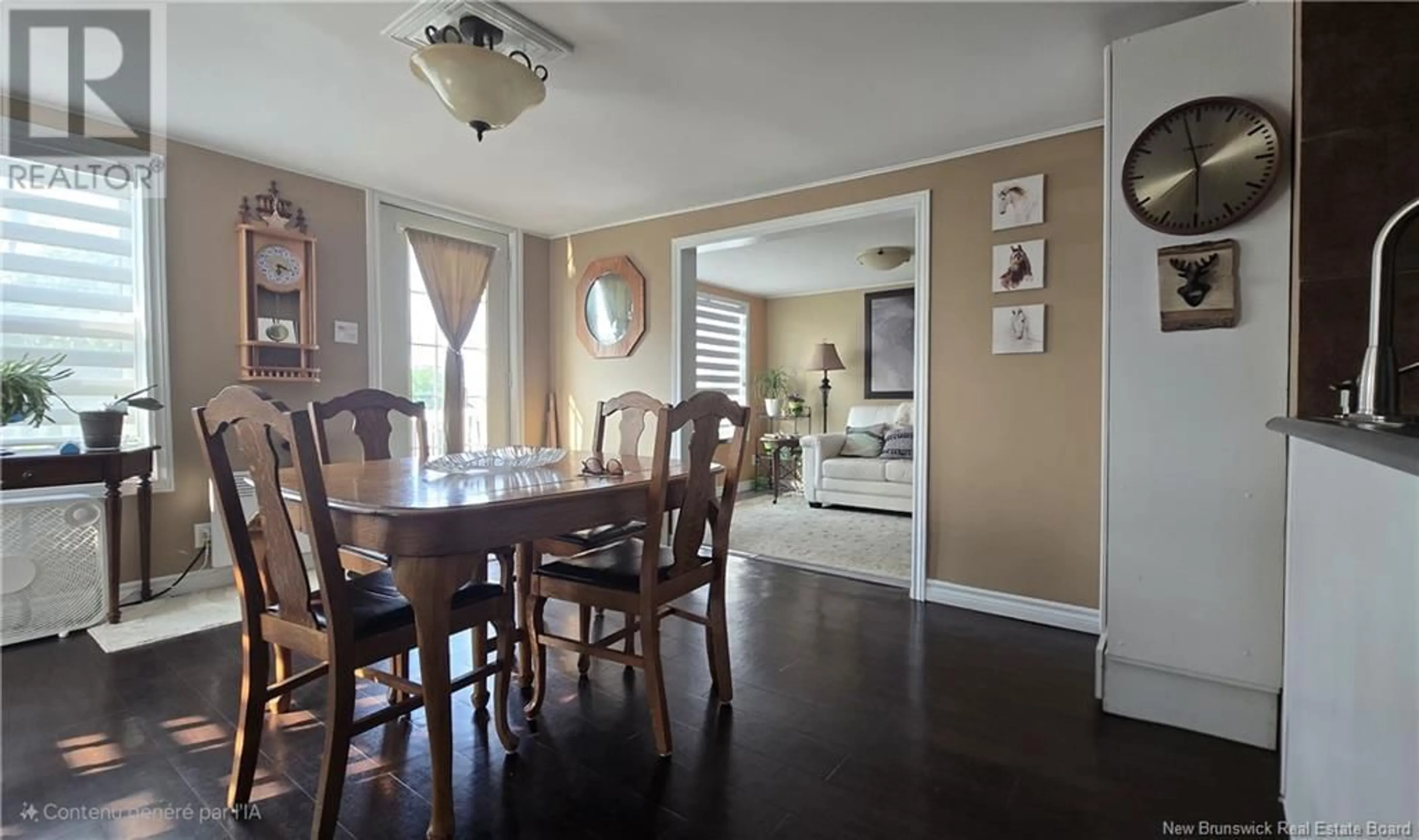 Dining room, wood/laminate floor for 38 SUNSET DRIVE, Campbellton New Brunswick E3N1S8