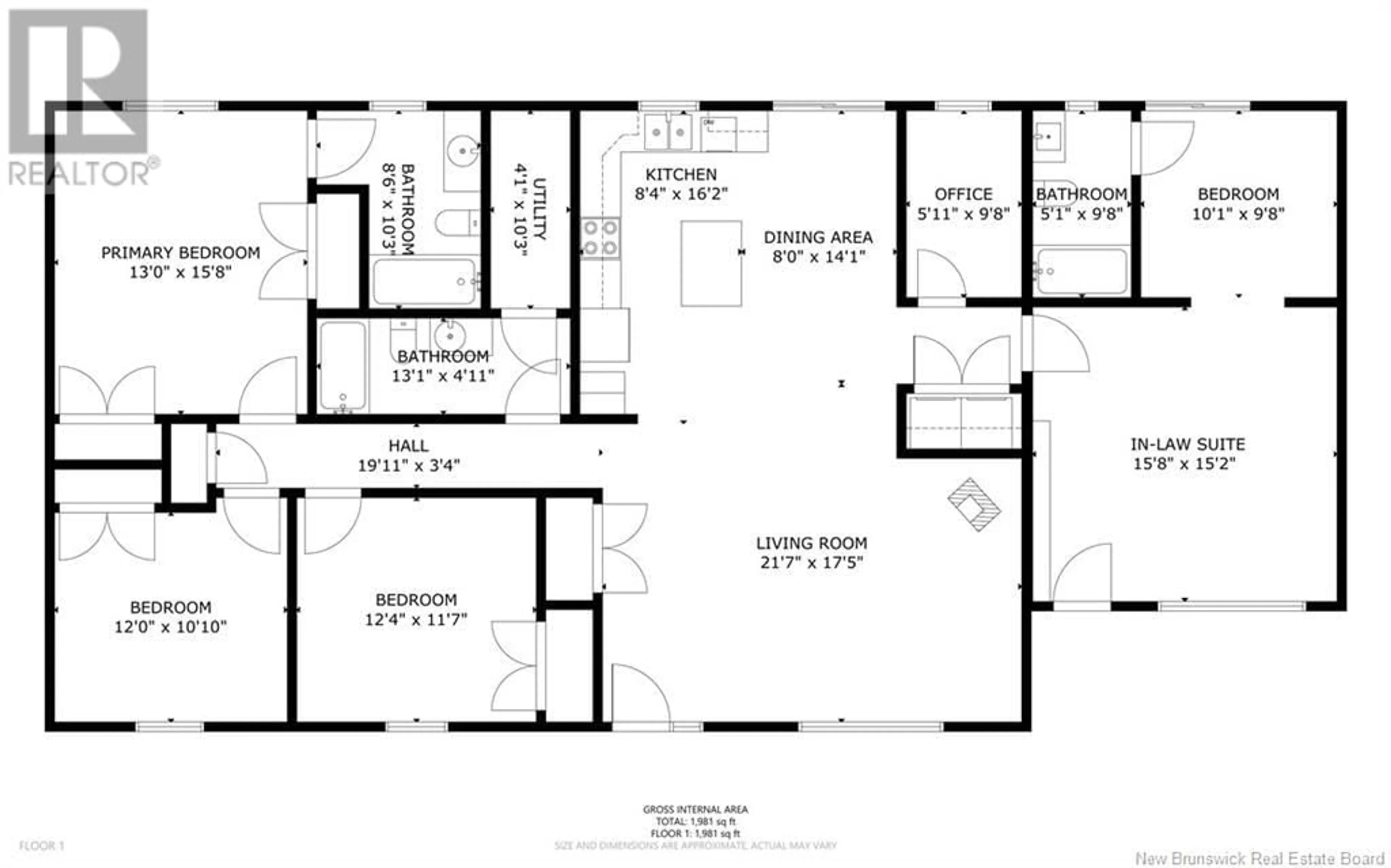 Floor plan for 321 O'LEARY ROAD, Beaver Dam New Brunswick E3B7F1