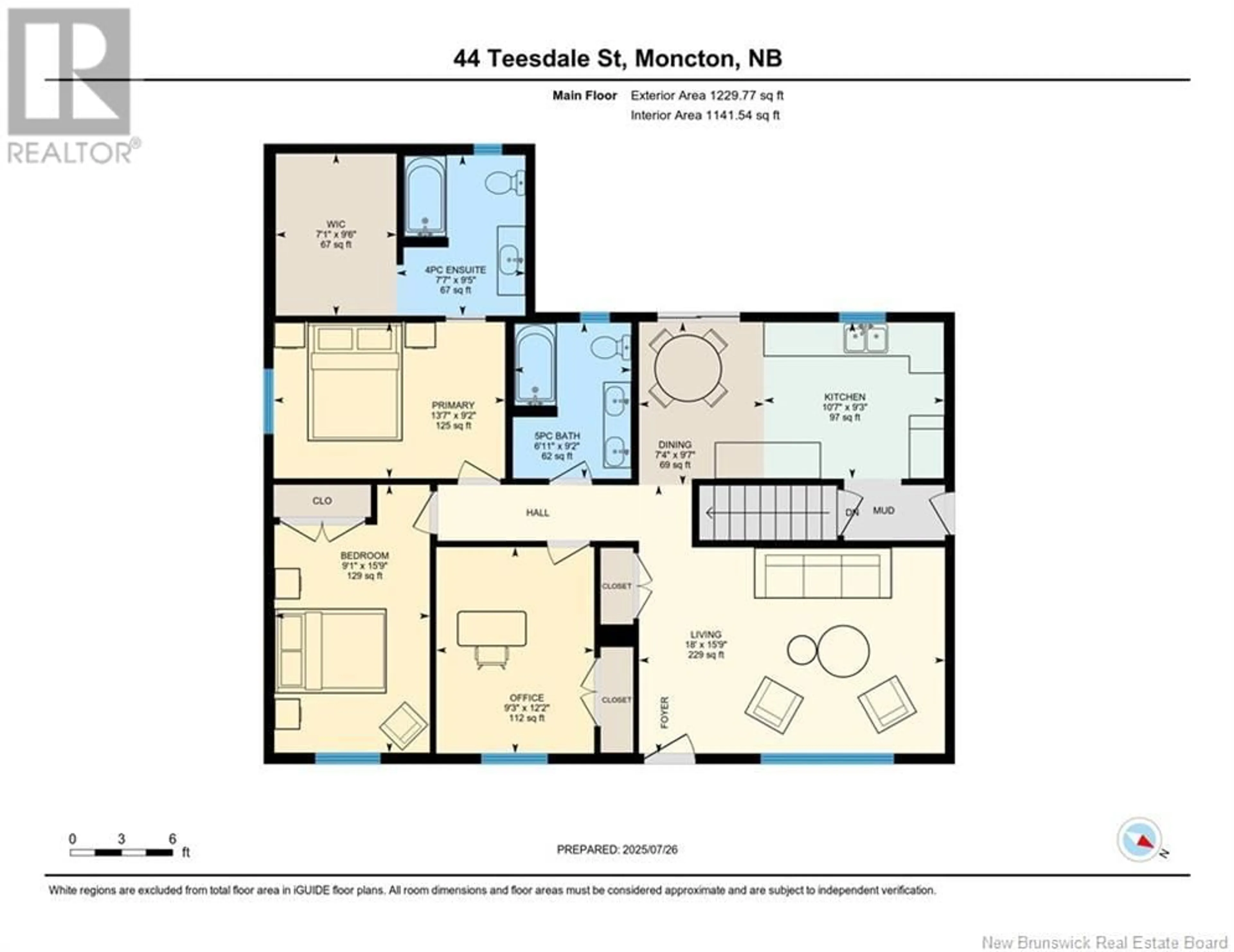 Floor plan for 44 TEESDALE, Moncton New Brunswick E1A5K5