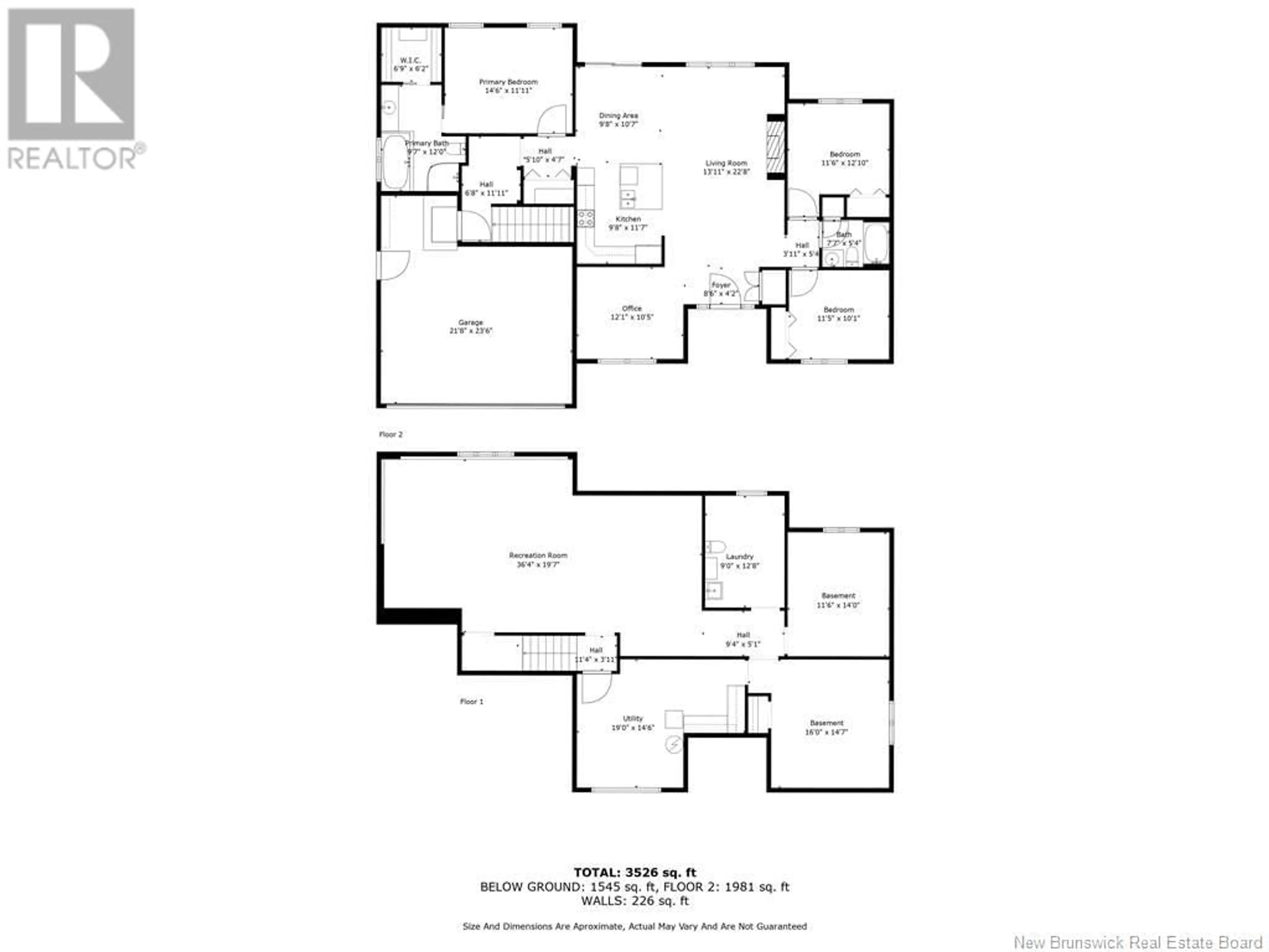 Floor plan for 69 RICHARD, Dieppe New Brunswick E1A0J9