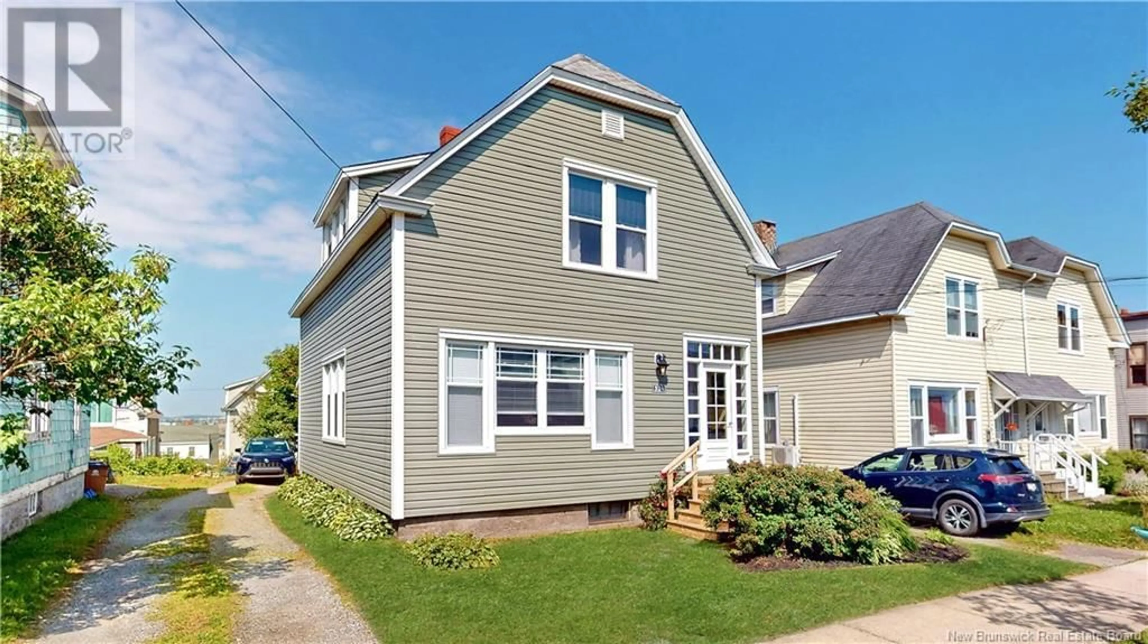 Home with vinyl exterior material, street for 324 CITY LINE, Saint John New Brunswick E2M1L9