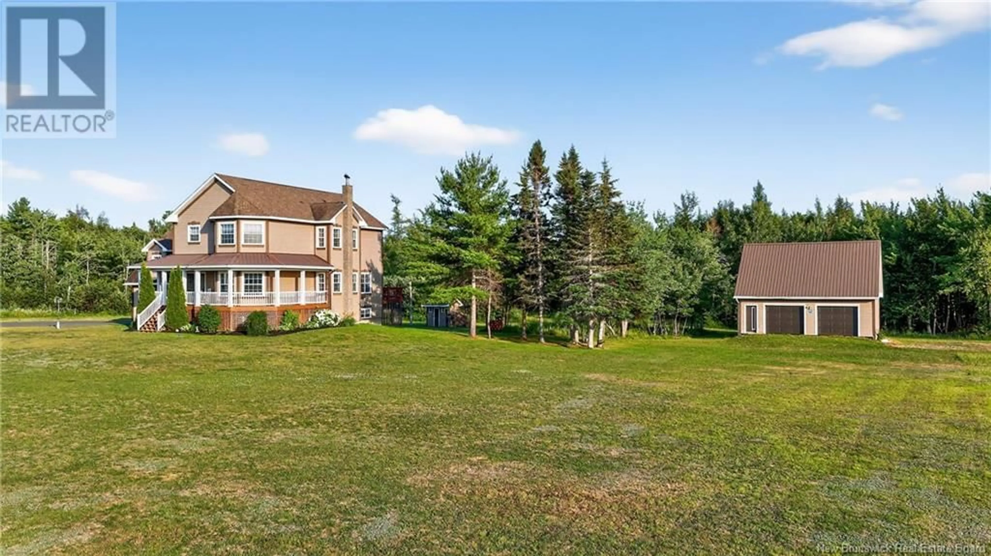 A pic from outside/outdoor area/front of a property/back of a property/a pic from drone, mountain view for 4670 RTE 160, Pont-Landry New Brunswick E1X2S5