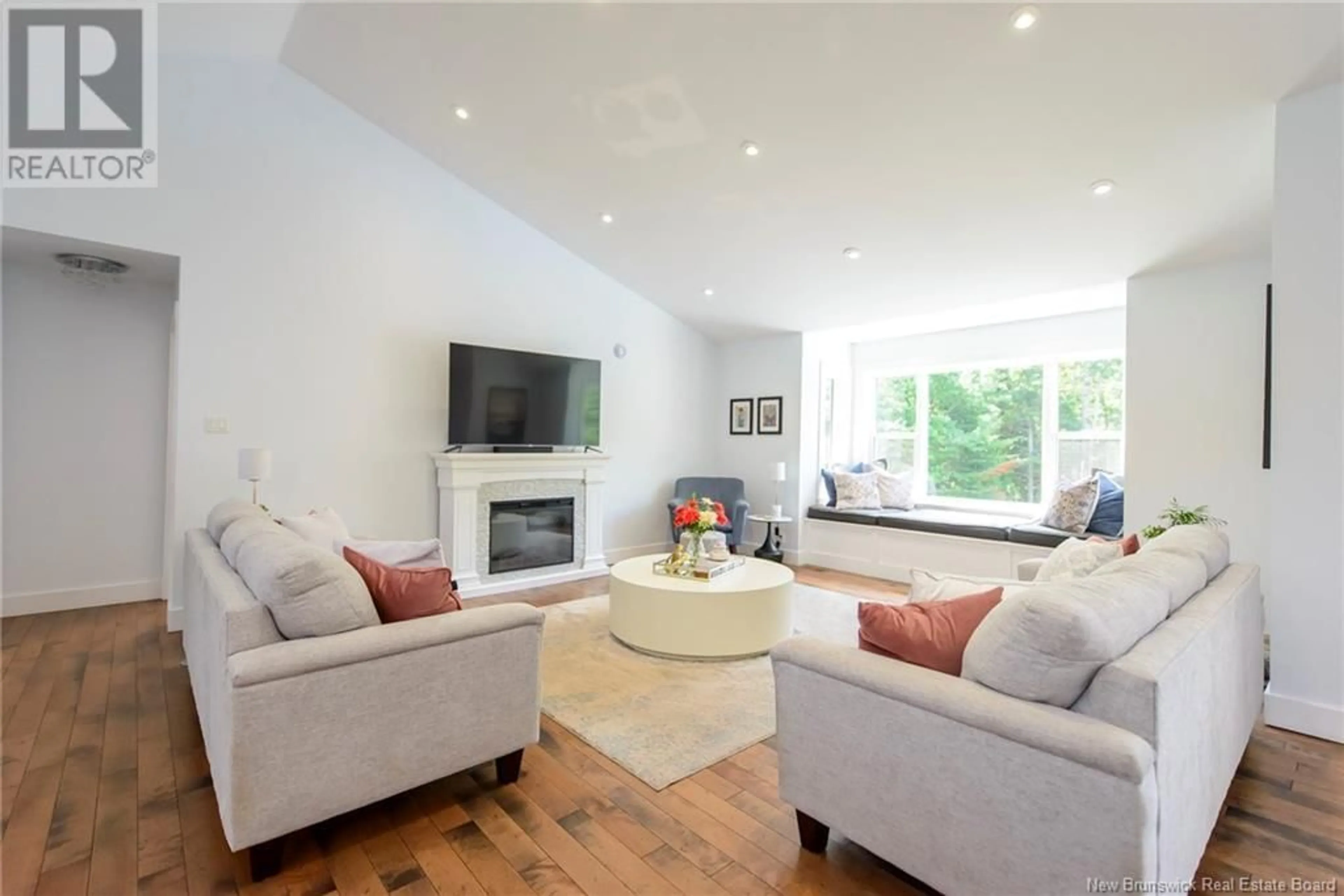 Living room with furniture, wood/laminate floor for 51 JOSHUA STREET, French Village New Brunswick E2S1A3