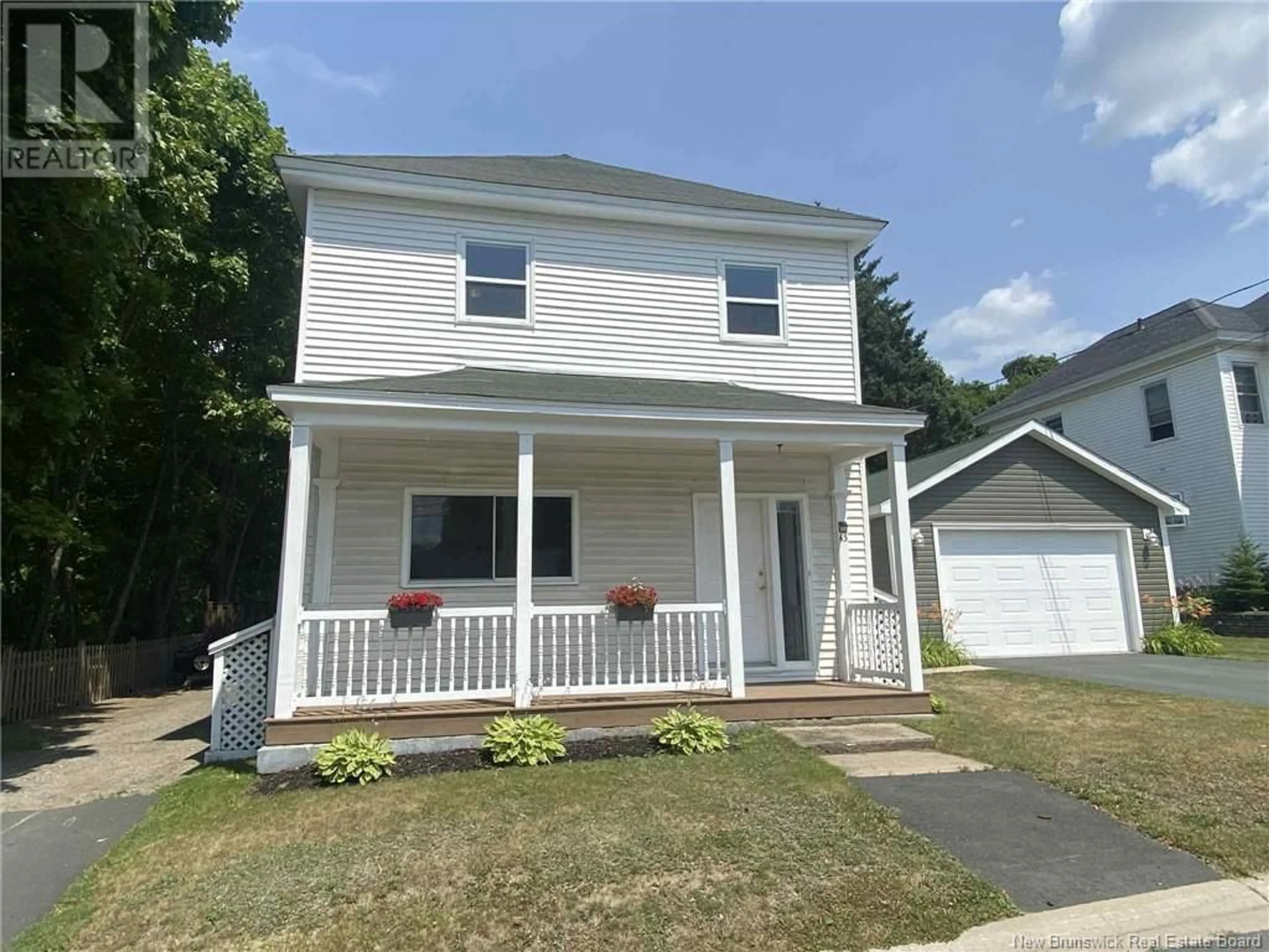 Home with vinyl exterior material, street for 43 PRINCESS STREET, Miramichi New Brunswick E1N2K4