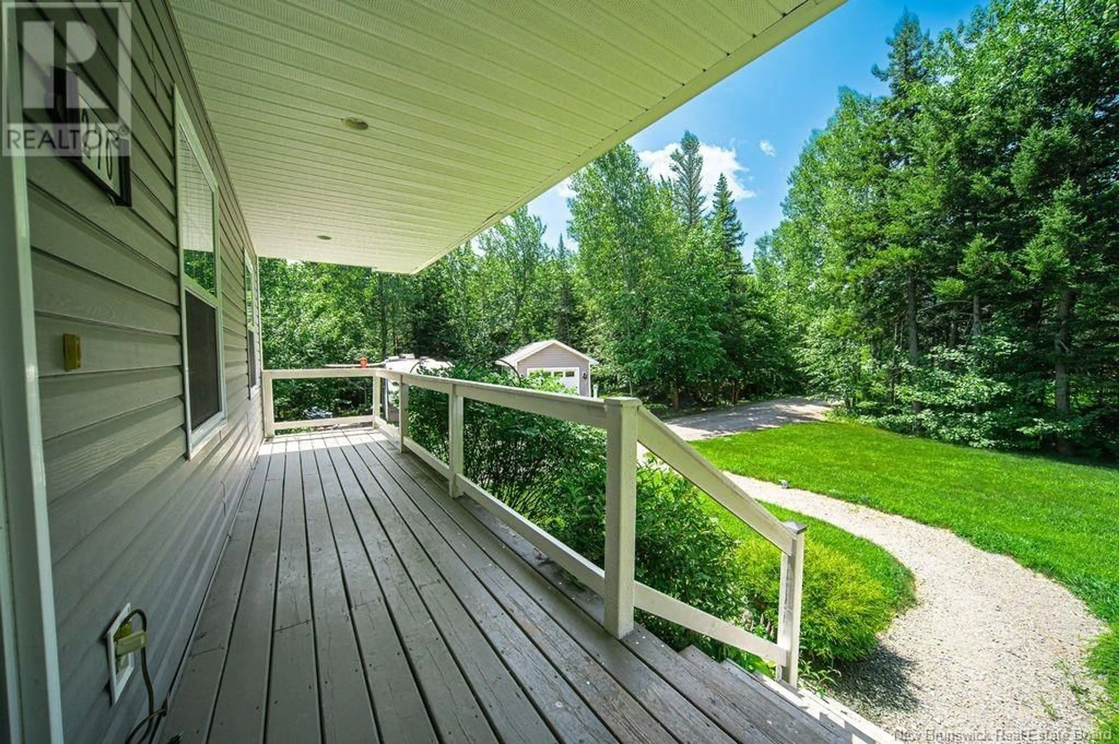 Patio, forest/trees view for 270 MARLOW ROAD, Hanwell New Brunswick E3C1M6