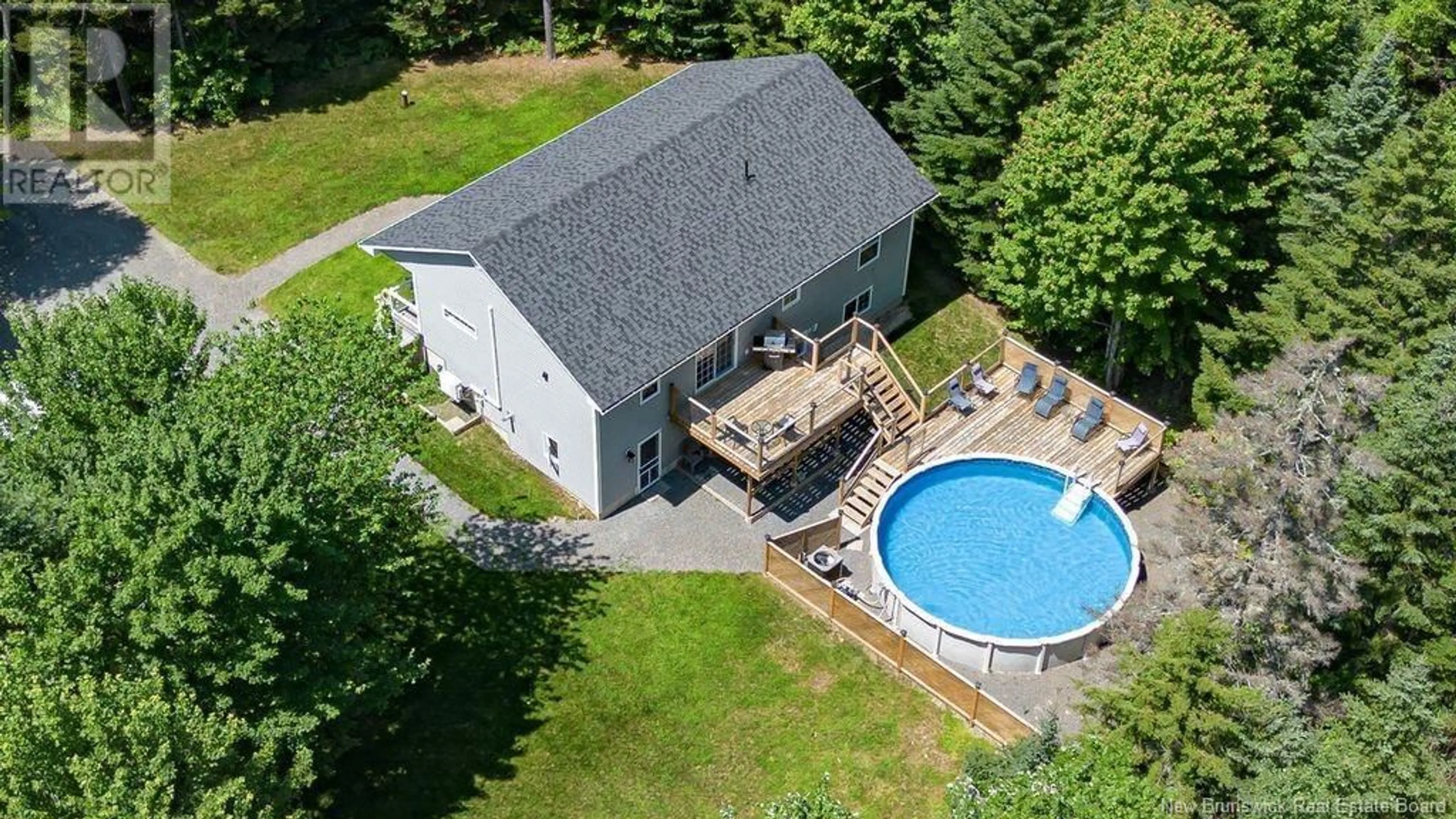 A pic from outside/outdoor area/front of a property/back of a property/a pic from drone, water/lake/river/ocean view for 270 MARLOW ROAD, Hanwell New Brunswick E3C1M6