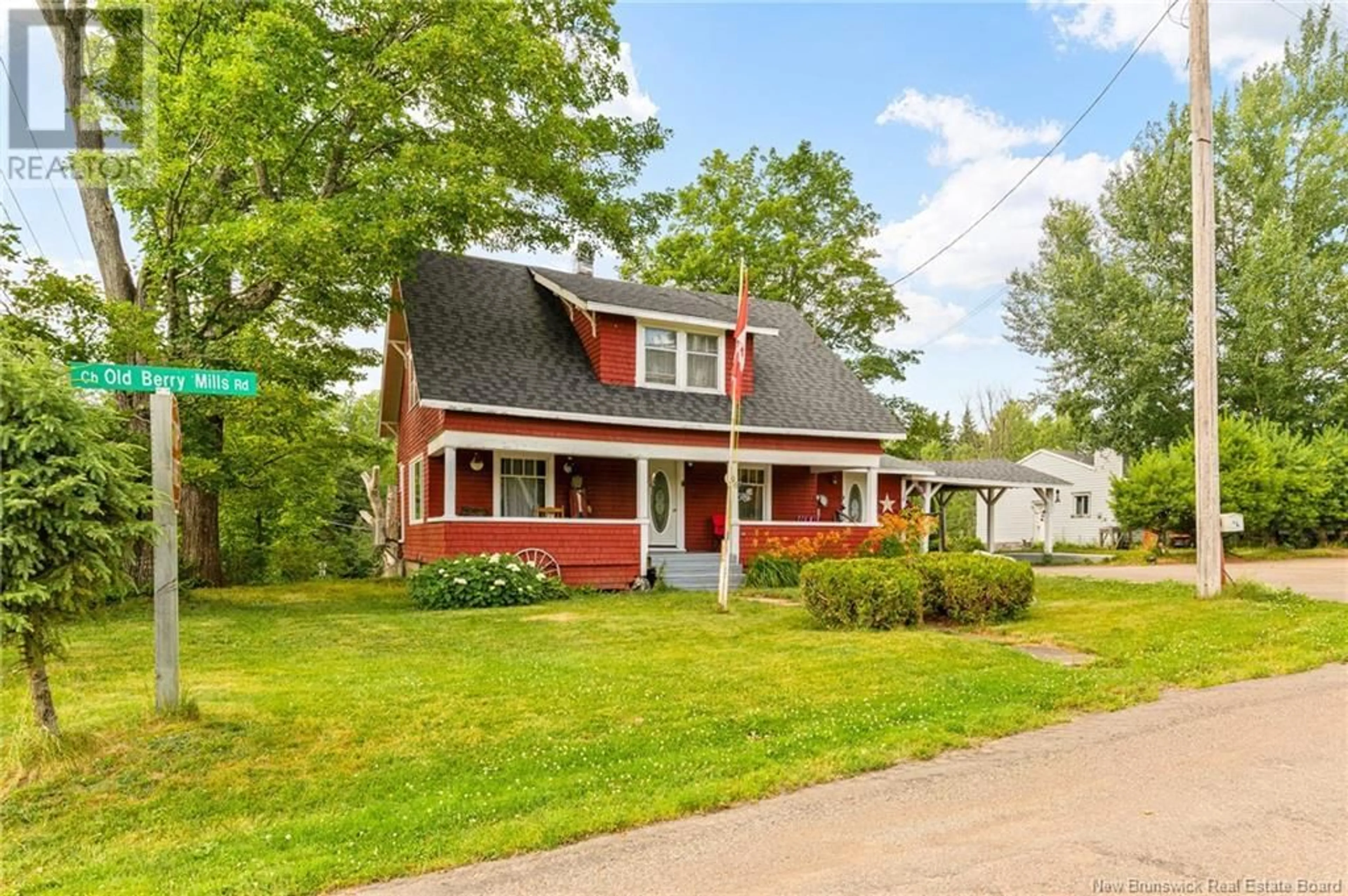 Home with vinyl exterior material, street for 96 OLD BERRY MILLS ROAD, Berry Mills New Brunswick E1G2N1