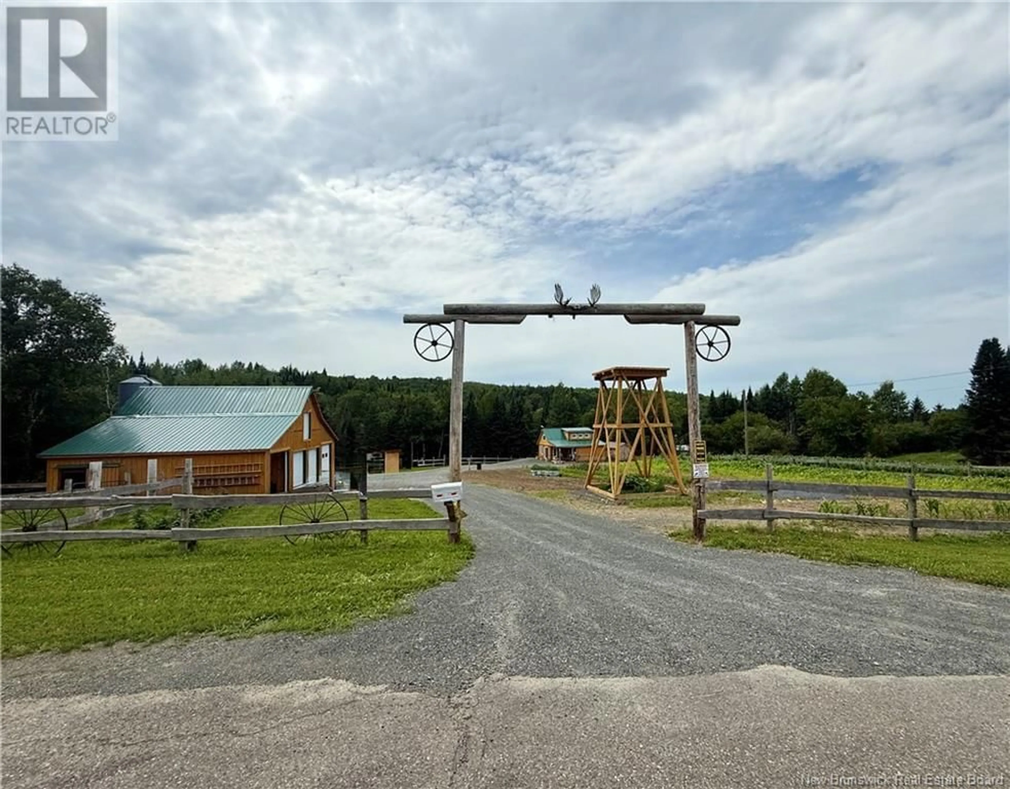 A pic from outside/outdoor area/front of a property/back of a property/a pic from drone, water/lake/river/ocean view for 338 GLENBURN ROAD, Carlingford New Brunswick E7H2E4