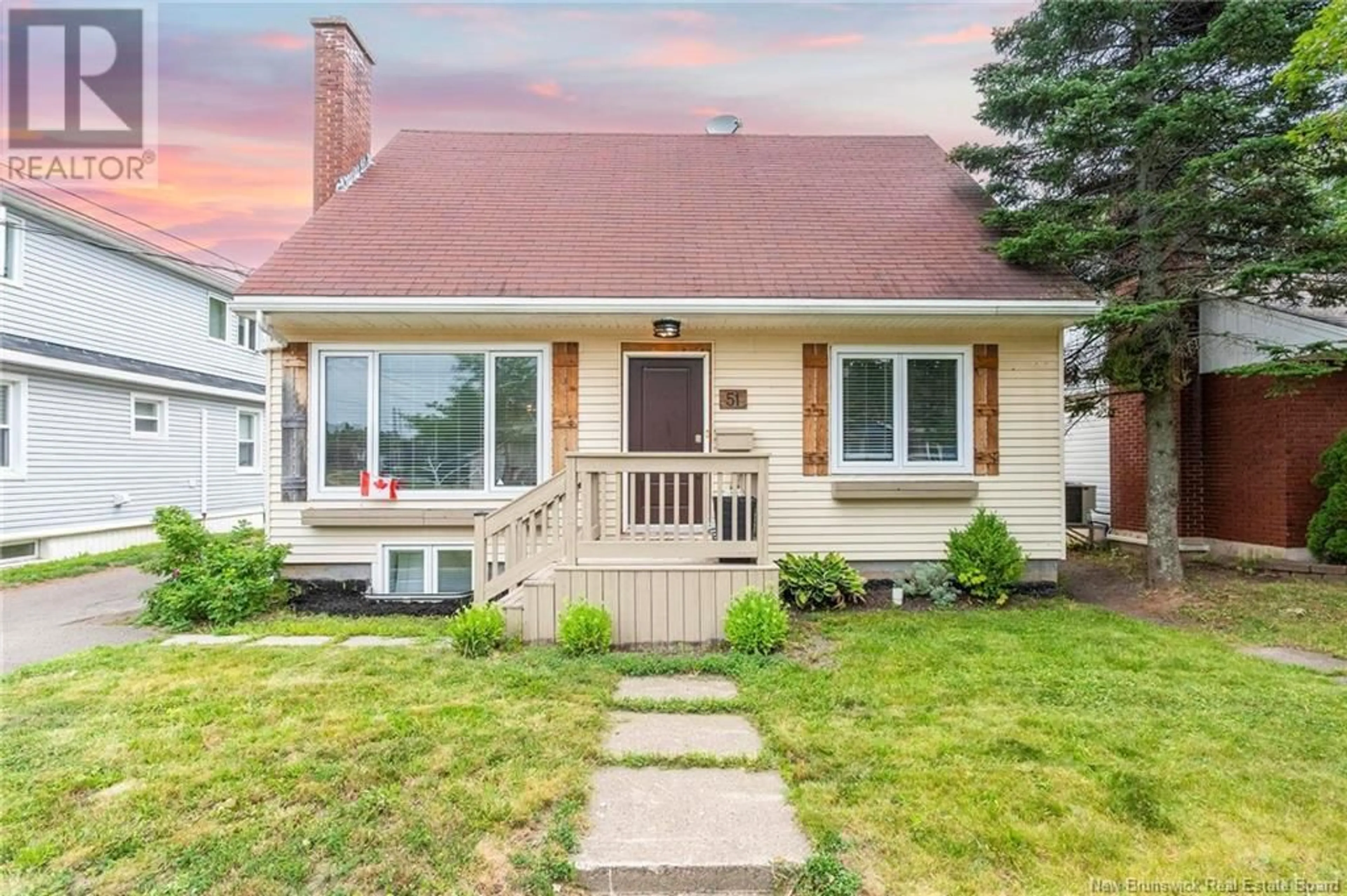 Home with vinyl exterior material, street for 51 WALSH STREET, Moncton New Brunswick E1C6W6