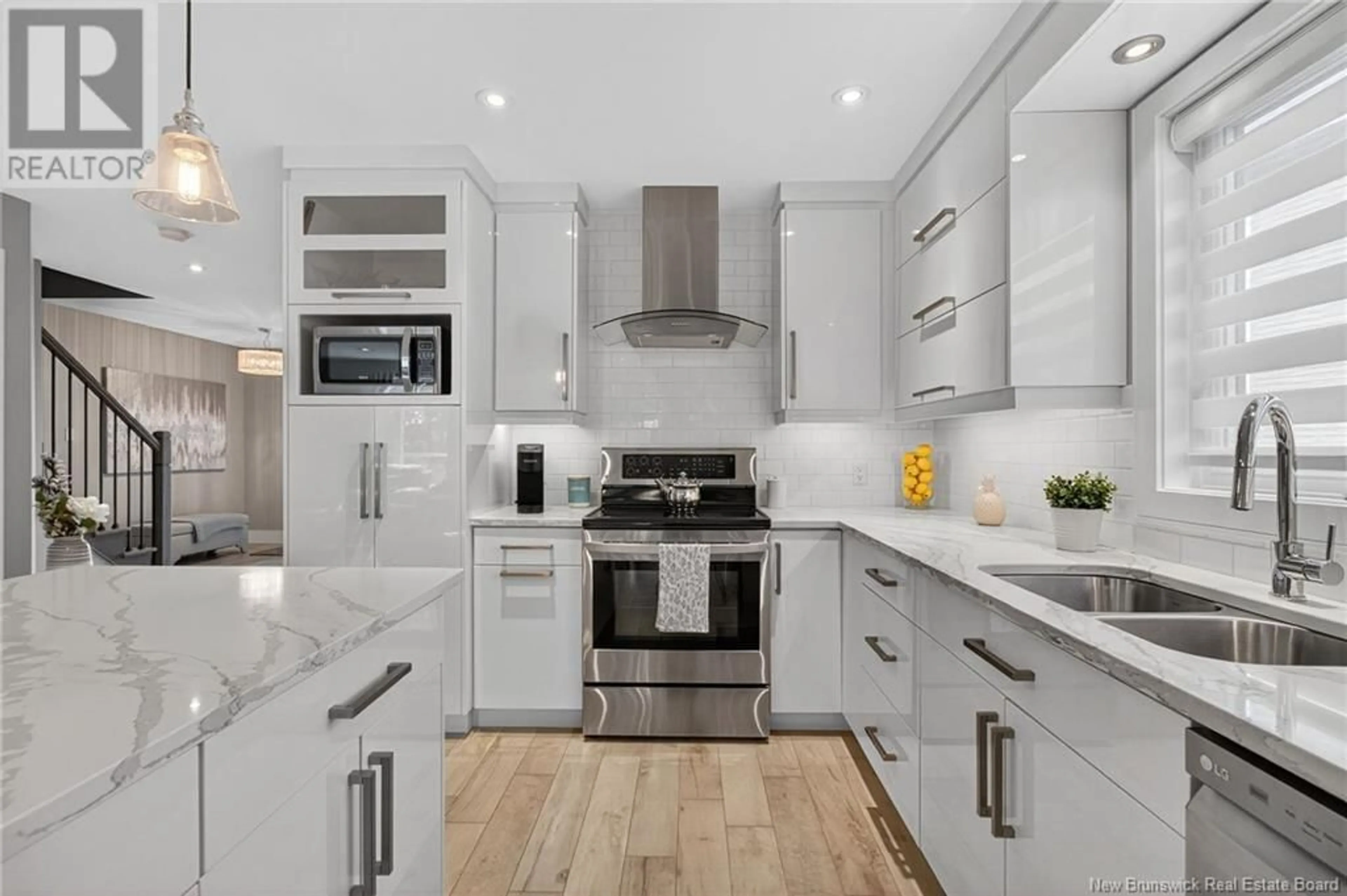 Contemporary kitchen, ceramic/tile floor for 74 TIMANDRA CRESCENT, Moncton New Brunswick E1G5Y4