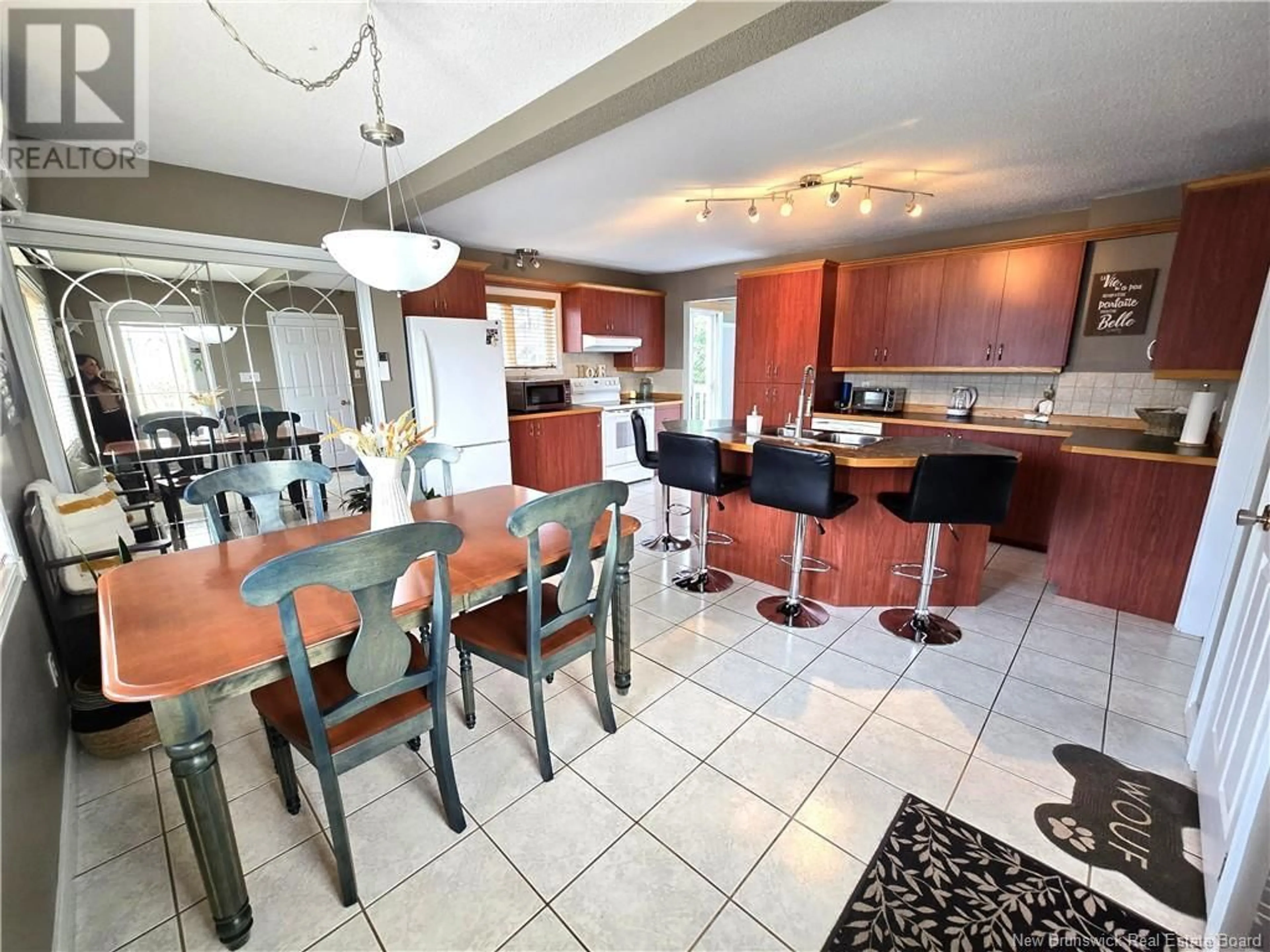 Open concept kitchen, ceramic/tile floor for 120 34E AVENUE, Edmundston New Brunswick E3V2T6