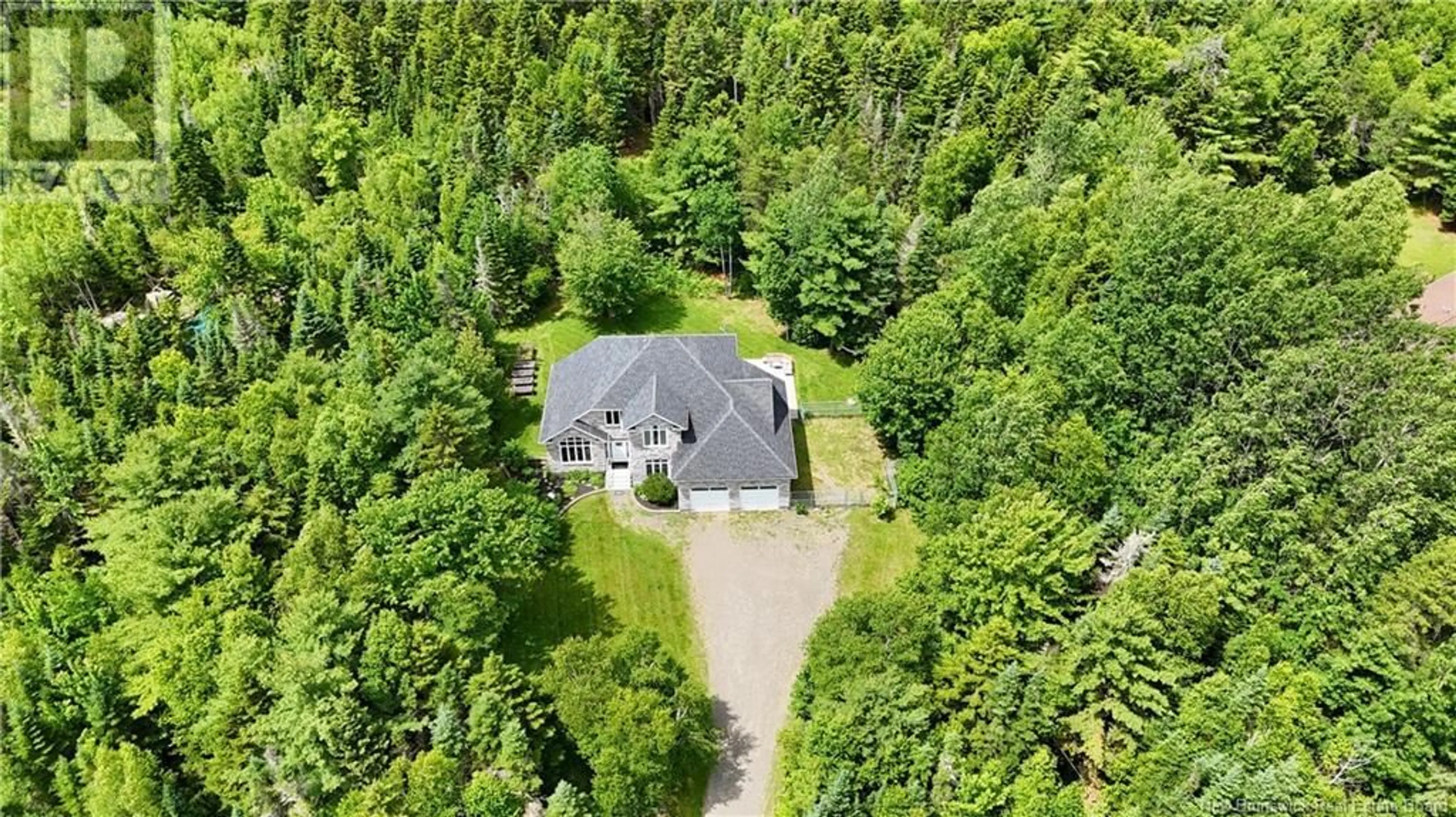 A pic from outside/outdoor area/front of a property/back of a property/a pic from drone, forest/trees view for 5352 ROUTE 134, Cocagne New Brunswick E4R3P1