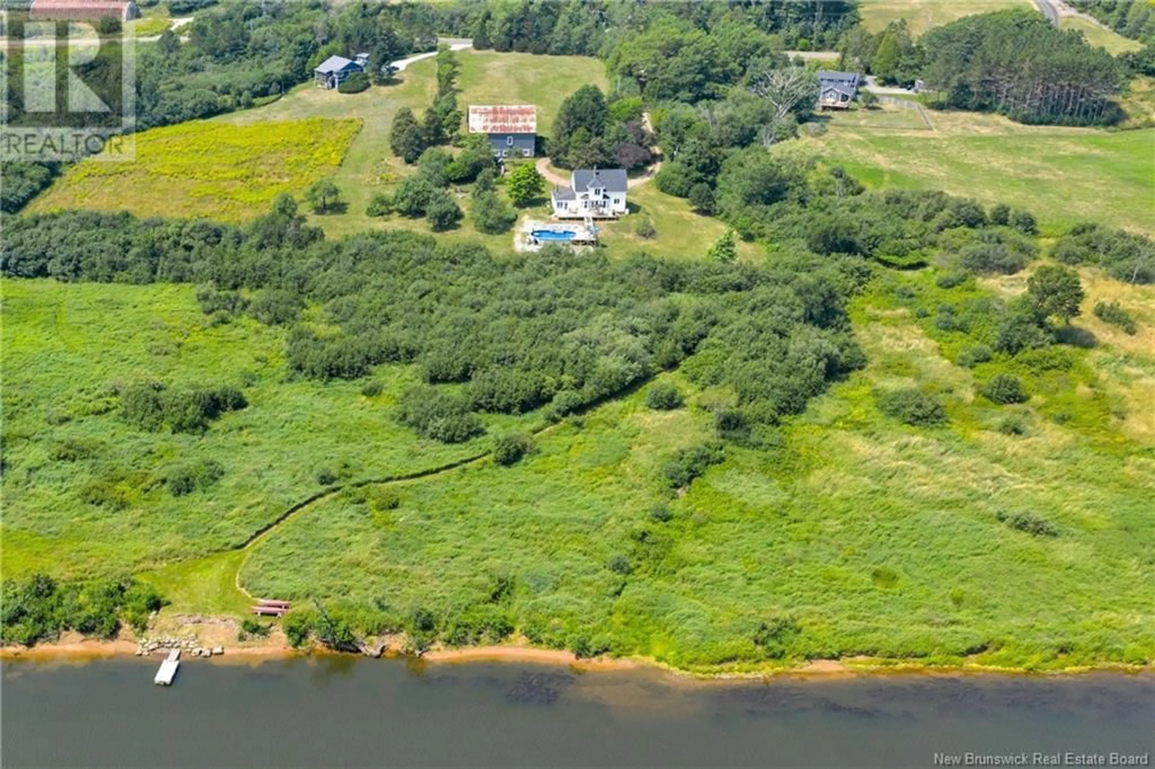 A pic from outside/outdoor area/front of a property/back of a property/a pic from drone, water/lake/river/ocean view for 106 ROUTE 121, Bloomfield New Brunswick E5N7T8